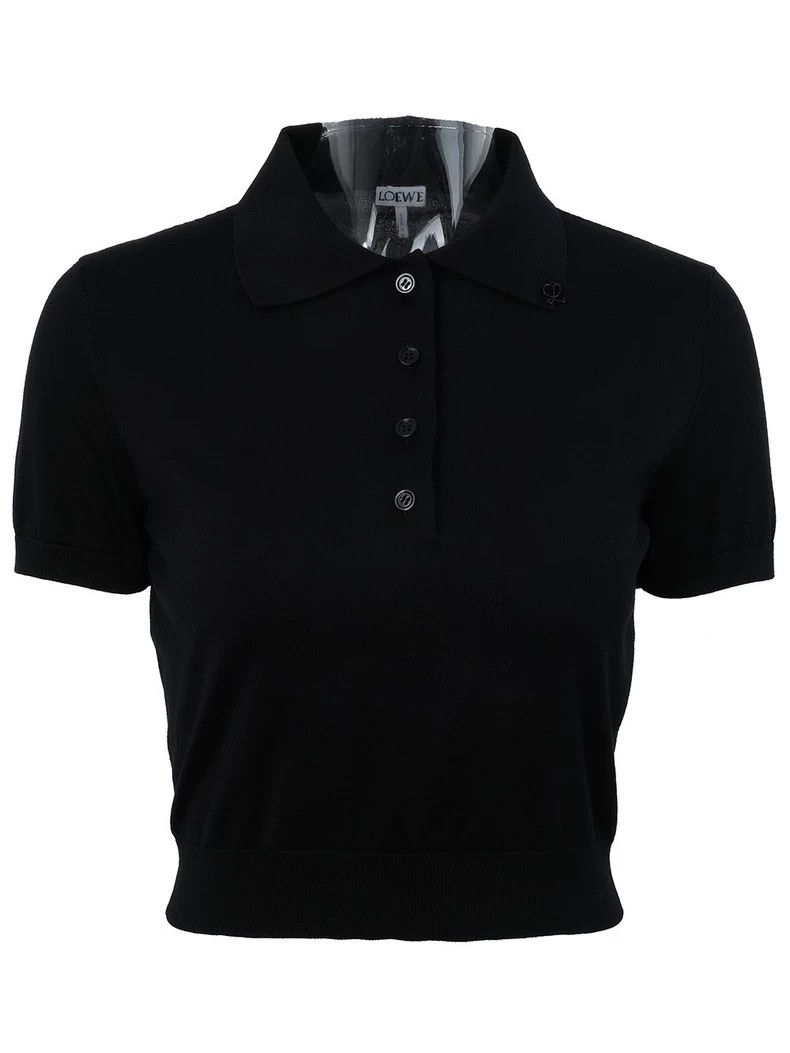Loewe LOEWE Short Silk Blend Polo Knit Size US S / EU 44-46 / 1 - 1 Thumbnail