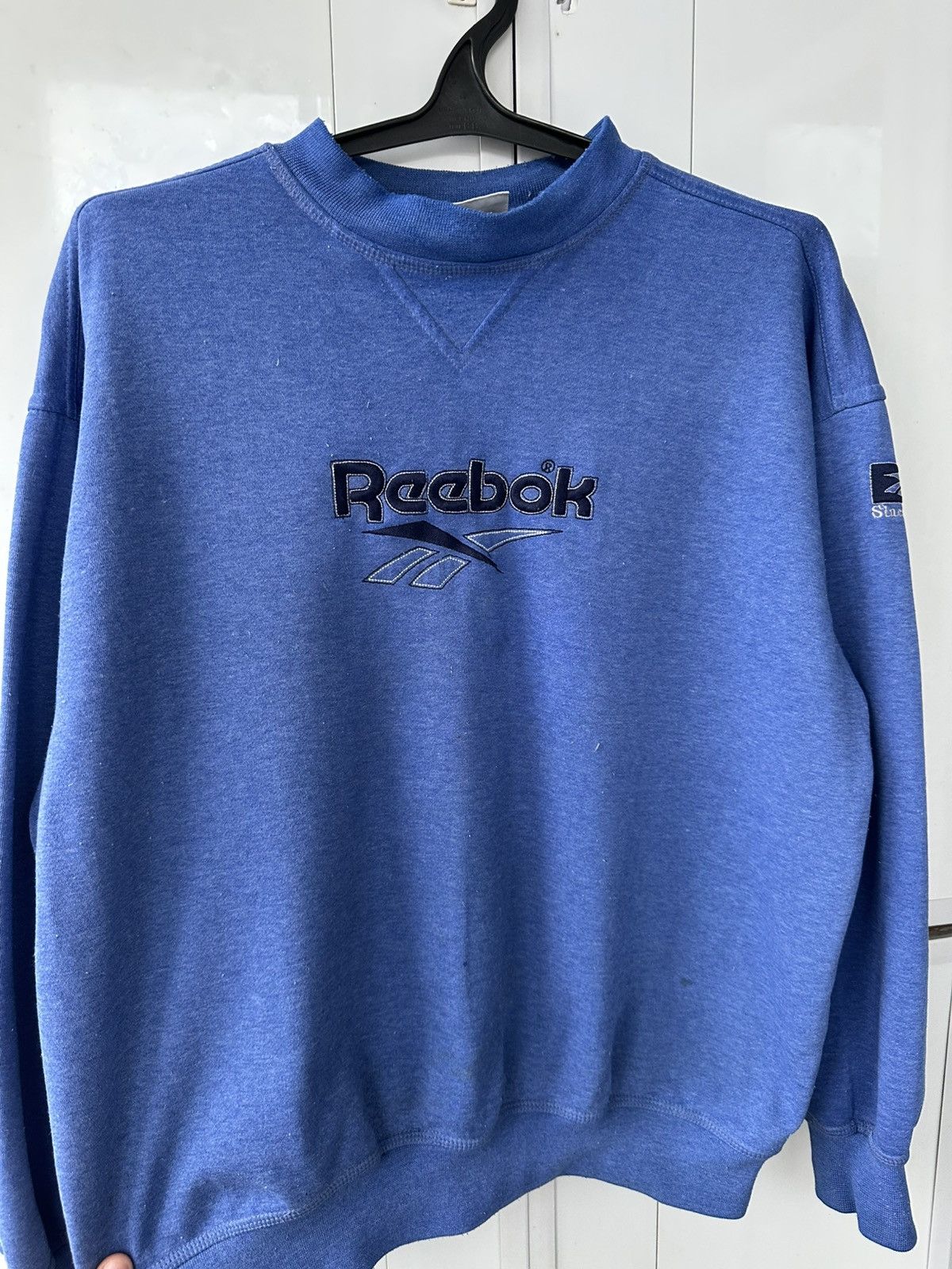 Reebok Vintage Reebok Oversize Sweatshirt Blue Big Logo Size US M / EU 48-50 / 2 - 12 Thumbnail