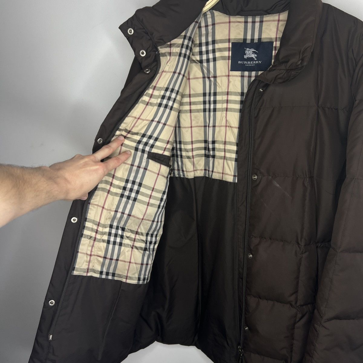 Burberry Burberry Puffer Goose Down Jacket Parka Brown Size US M / EU 48-50 / 2 - 7 Thumbnail