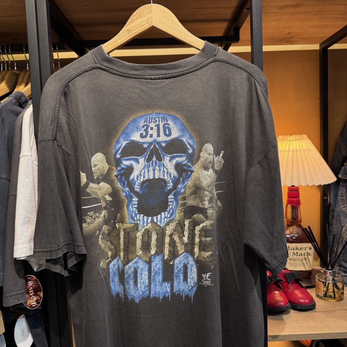 Other WWF Stone Cold Bigface Rare 2sides 90s Vintage T-shirt Size US XL / EU 56 / 4 - 2 Thumbnail