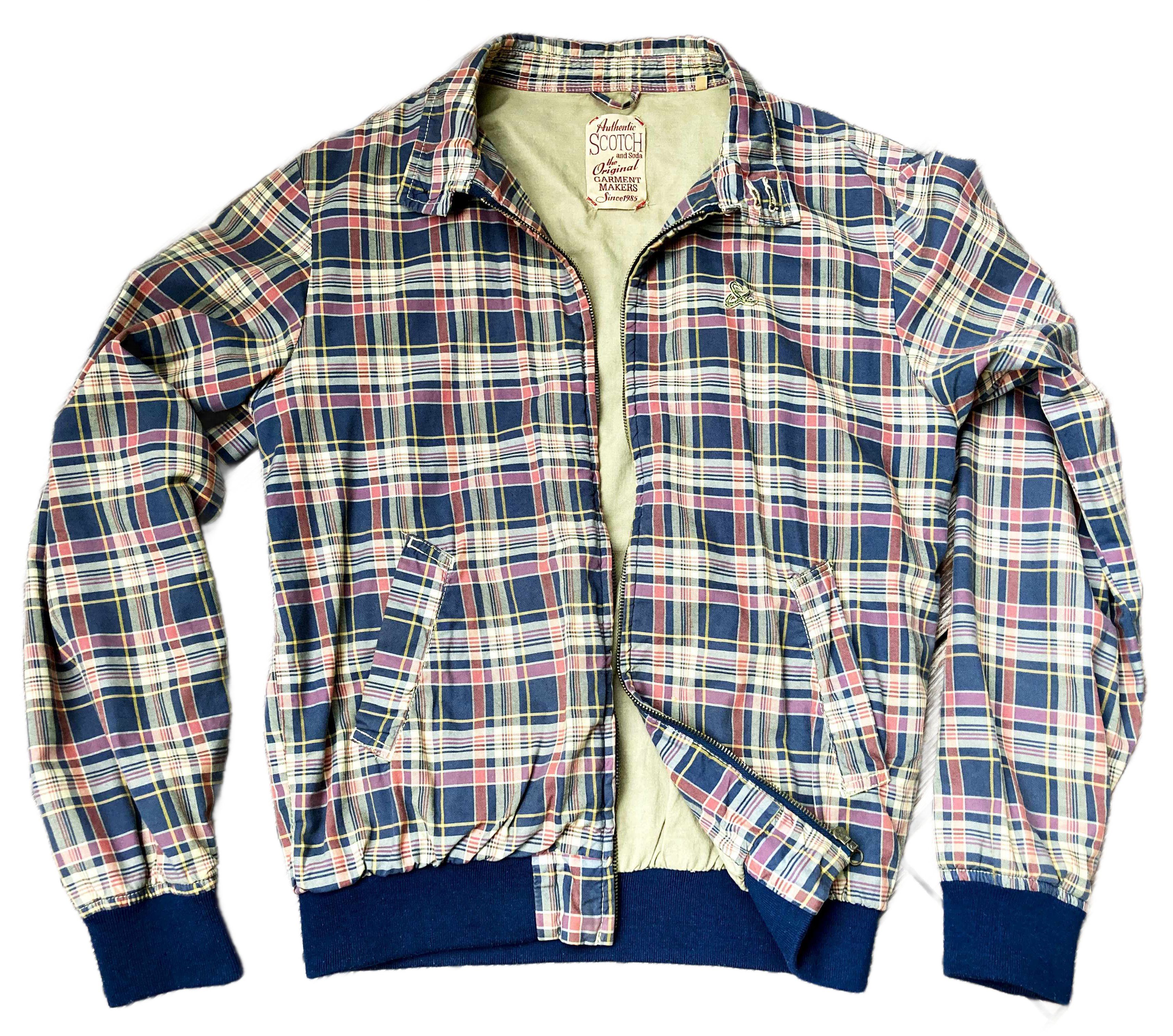 Scotch & Soda Vintage Scotch & Soda Plaid Bomber Jacket - Timeless Retro Size US L / EU 52-54 / 3 - 1 Thumbnail