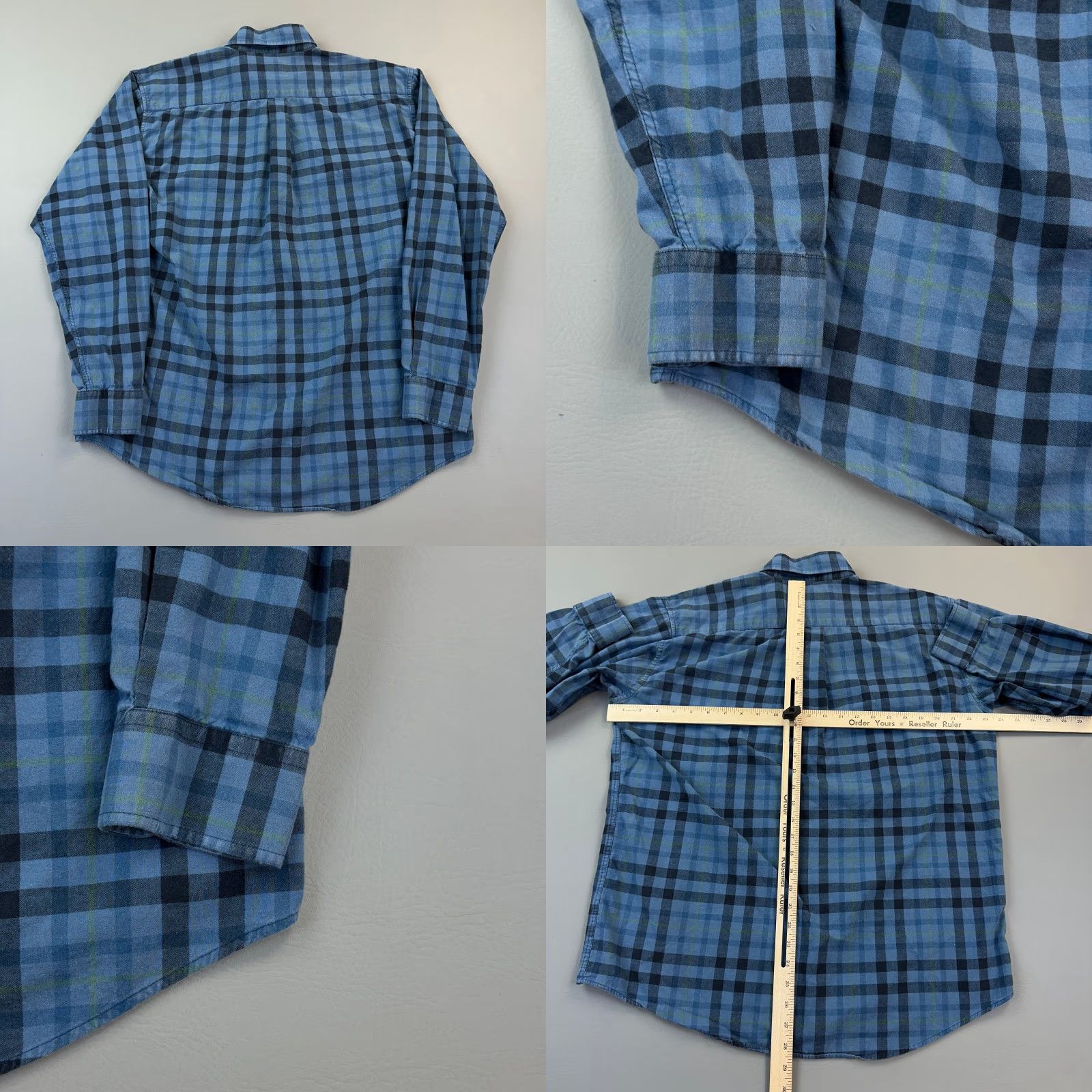 Vintage Southern Marsh Shirt Mens Medium Blue Plaid Long Sleeve Button-Down Preppy Shirt Size US M / EU 48-50 / 2 - 8 Thumbnail