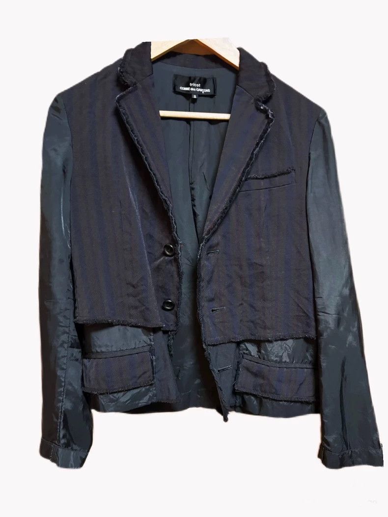 Comme des Garcons Comme Des Garcons Deconstructed Patchwork Stripe Suit Size S / US 4 / IT 40 - 1 Thumbnail
