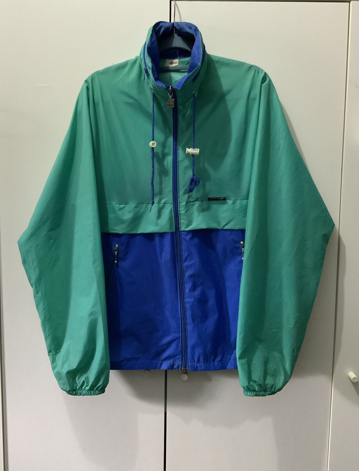 Japanese Brand K-Way Turqoise Windbreaker Size US S / EU 44-46 / 1 - 1 Thumbnail