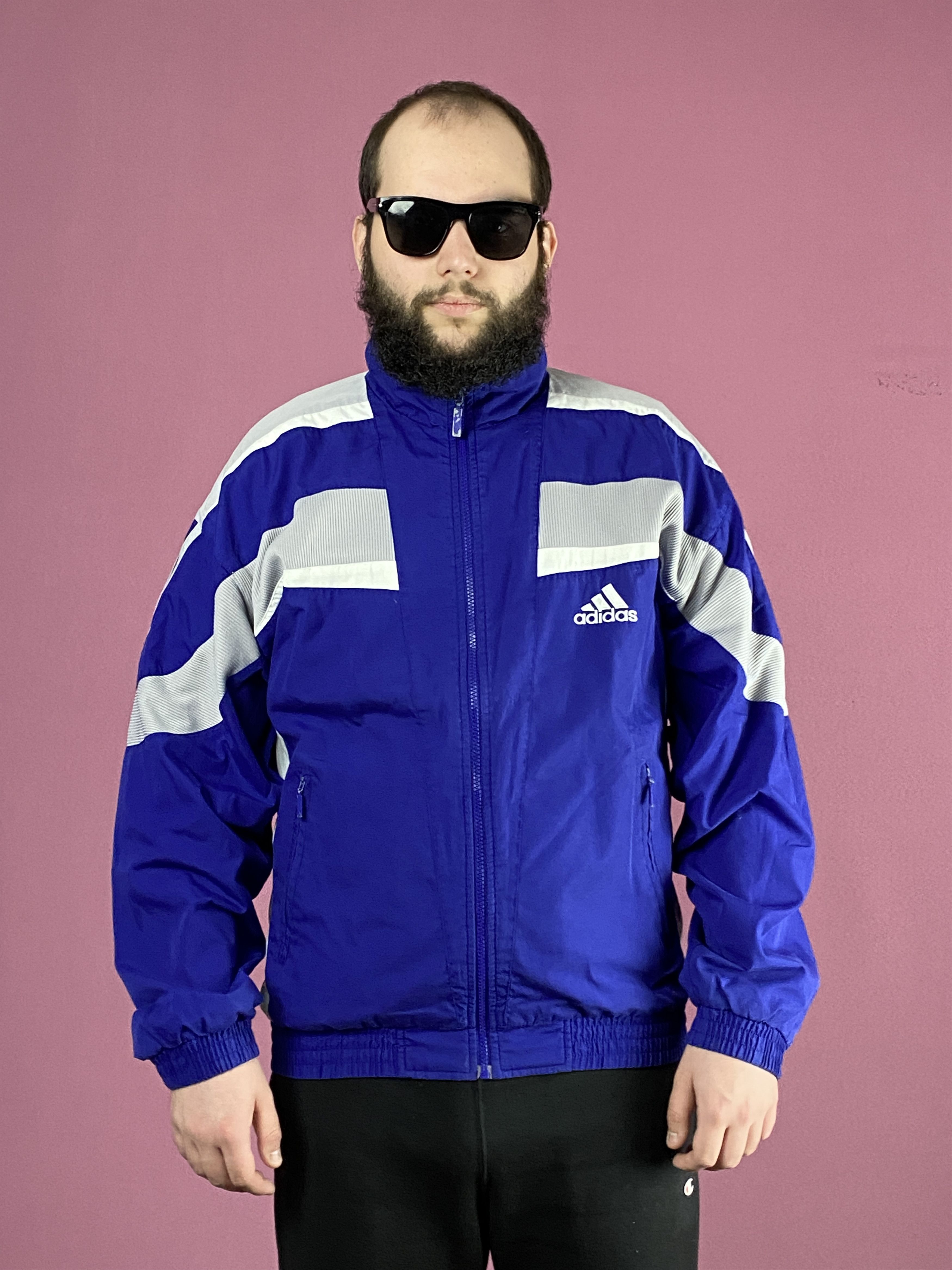Adidas × Vintage 90s Adidas Vintage Men's Windbreaker Jacket - M Size US M / EU 48-50 / 2 - 1 Thumbnail