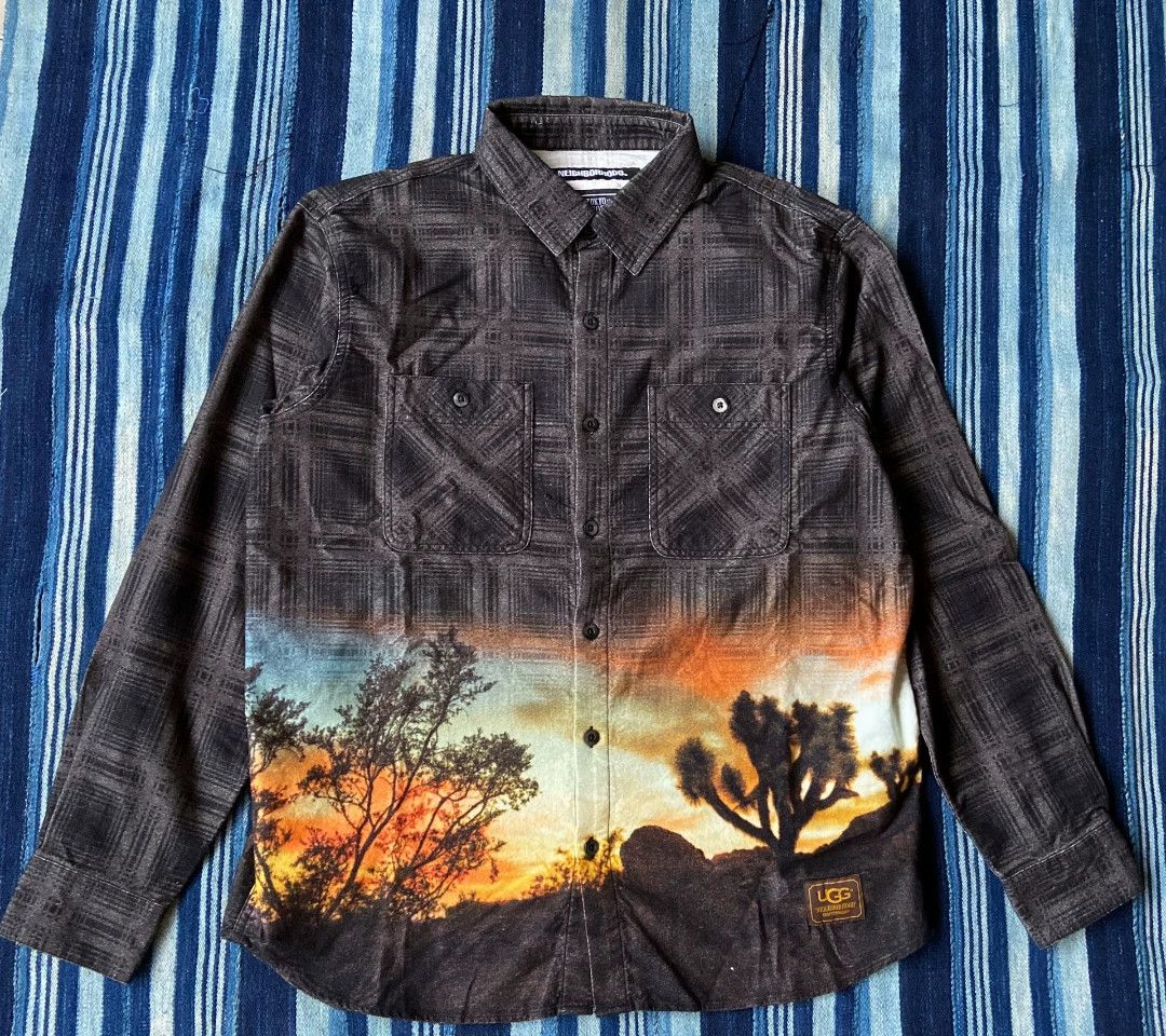 Neighborhood NEIGHBORHOOD x UGG Plaid Painted Shirt Jacket 19AW L Size US L / EU 52-54 / 3 - 1 Thumbnail