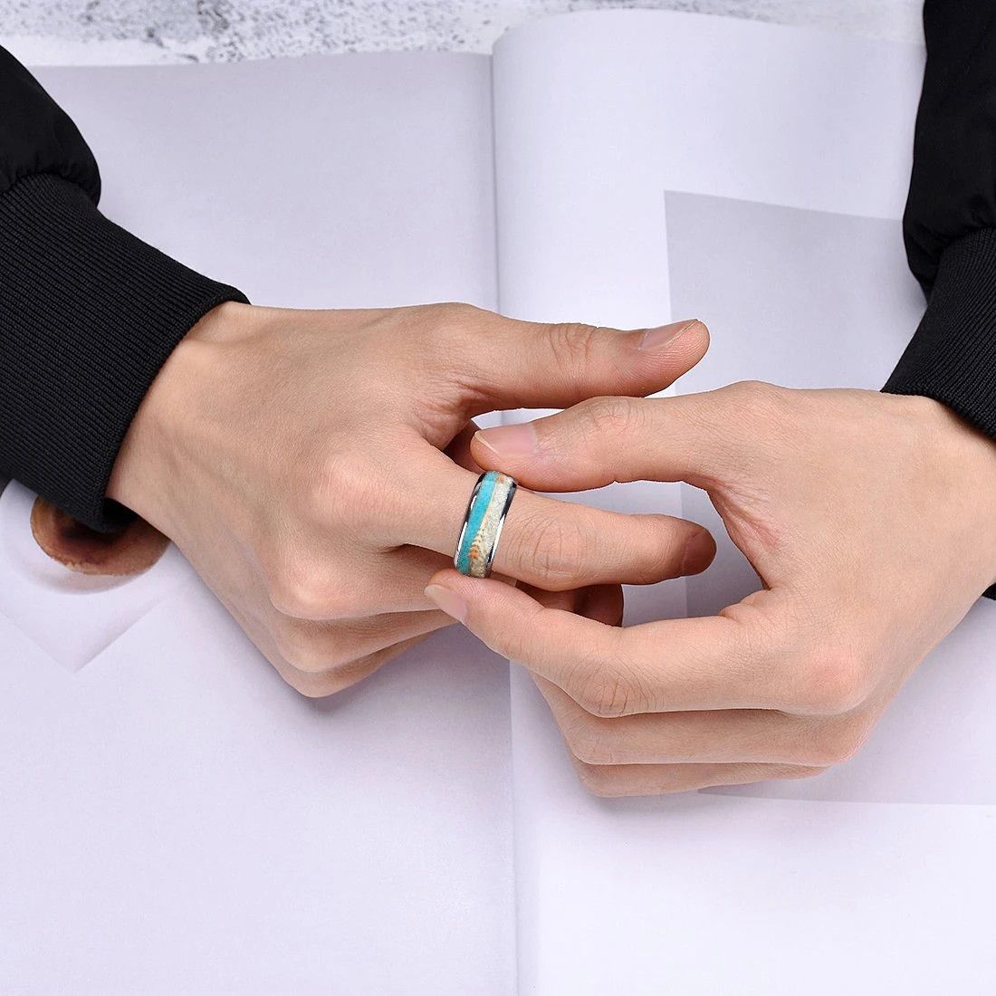 Jewelry Arrow Meteorites Turquoise Rings Size ONE SIZE - 6 Thumbnail