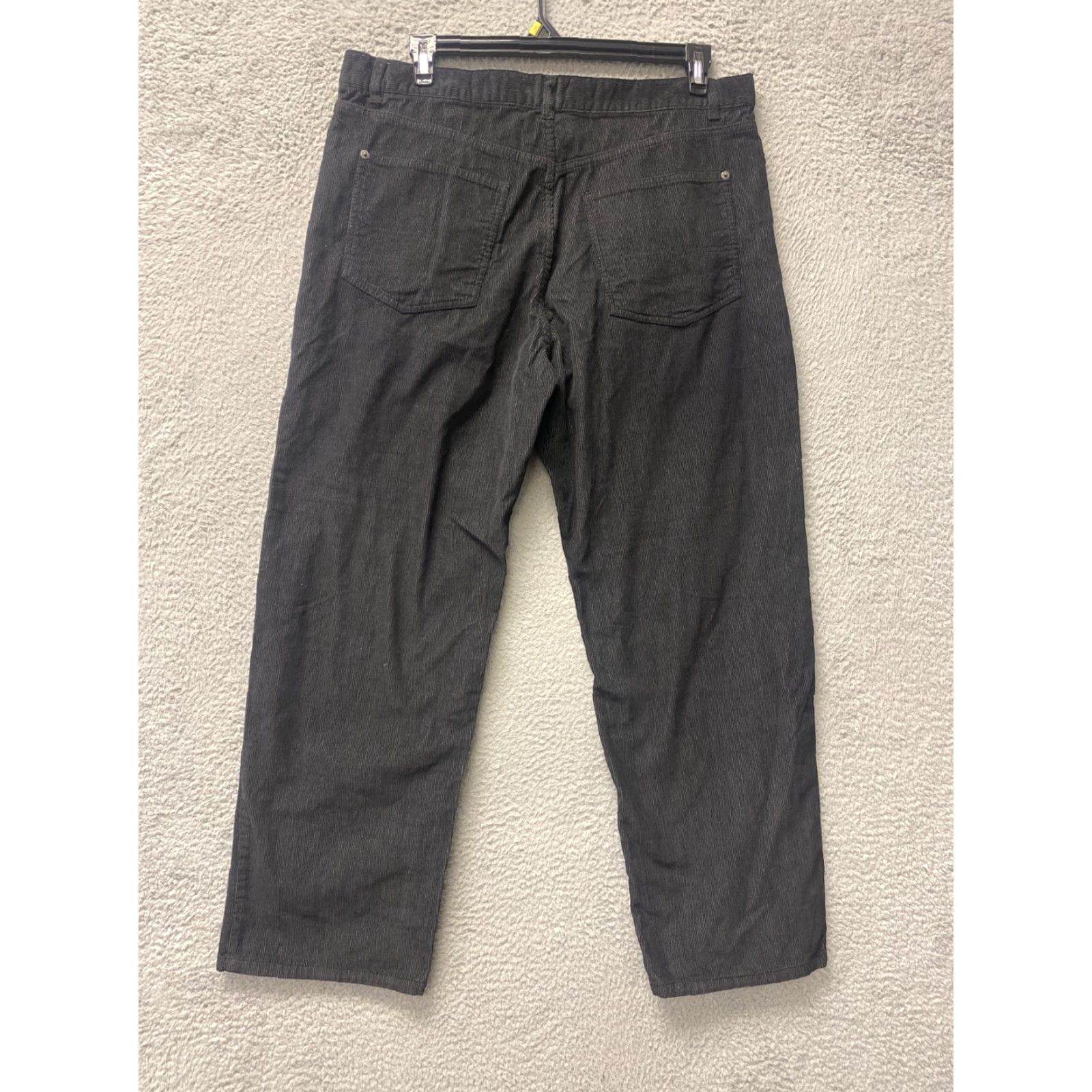Calvin Klein Calvin Klein Pants Men 38 Black Straight Corduroy Outdoor Hiking Casual Chino 32in Inseam Mens Size US 38 / EU 54 - 7 Thumbnail