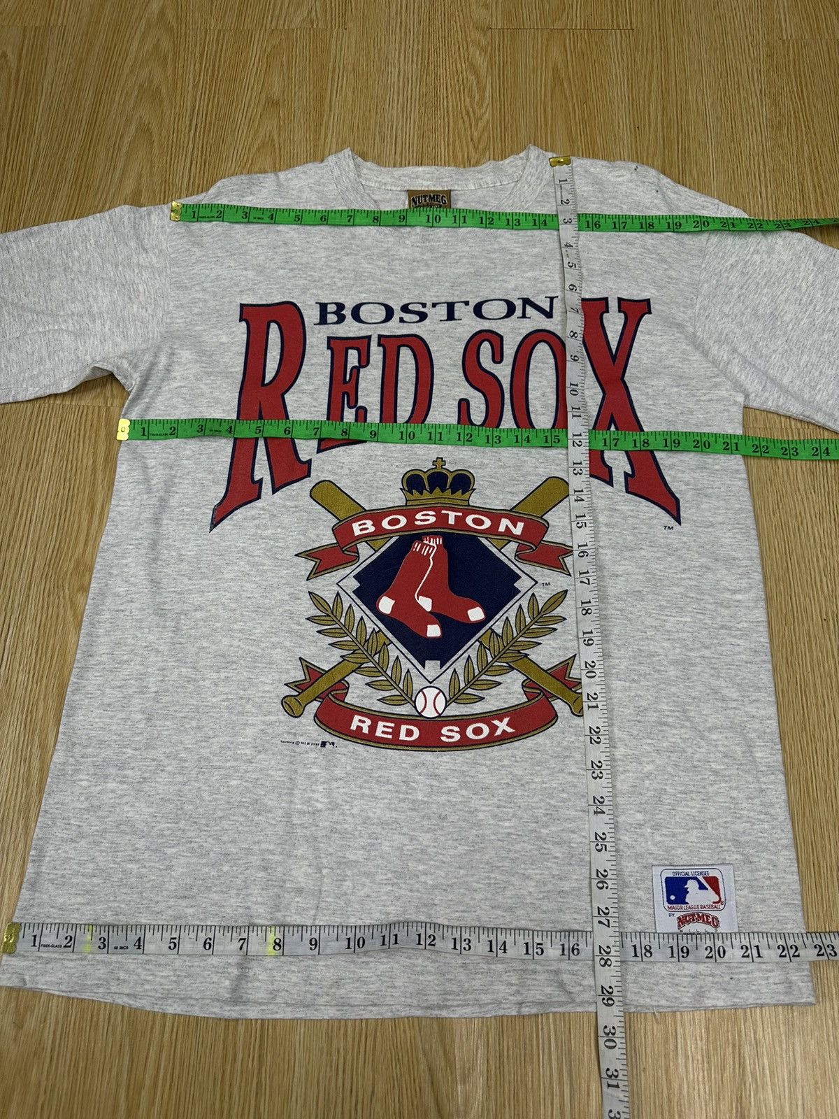 MLB Vintage MLB Boston Redsox 1991 Nutmeg Tshirt A928 Size US L / EU 52-54 / 3 - 7 Thumbnail