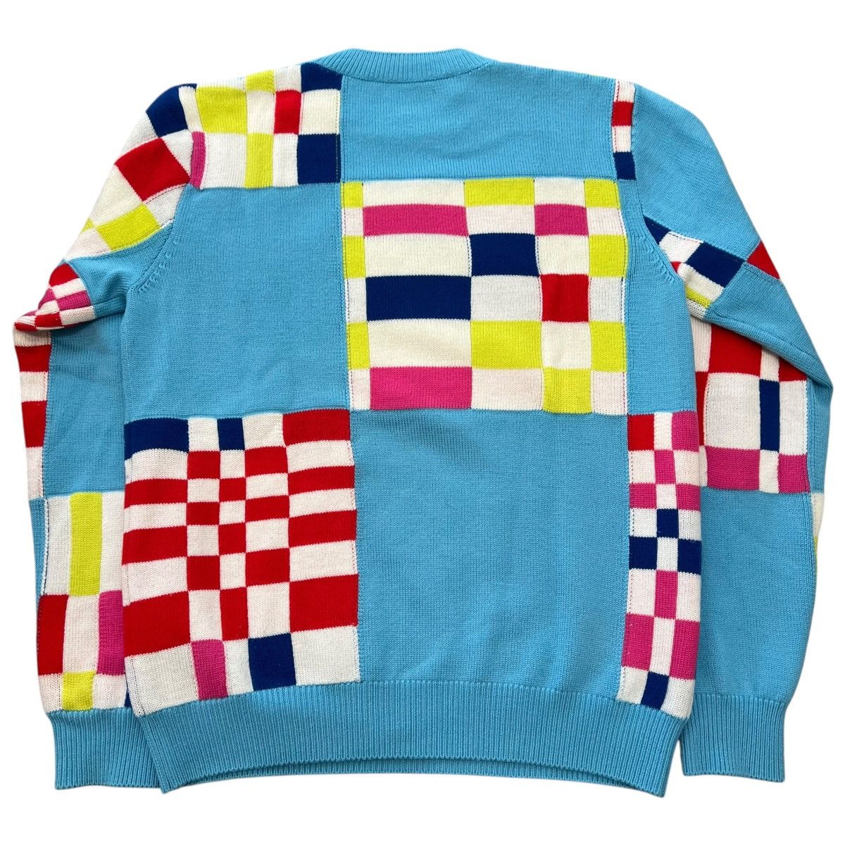 Louis Vuitton LOUIS VUITTON 21SS Distorted Giant Damier Wool Knit Sweater Size US XS / EU 42 / 0 - 12 Thumbnail