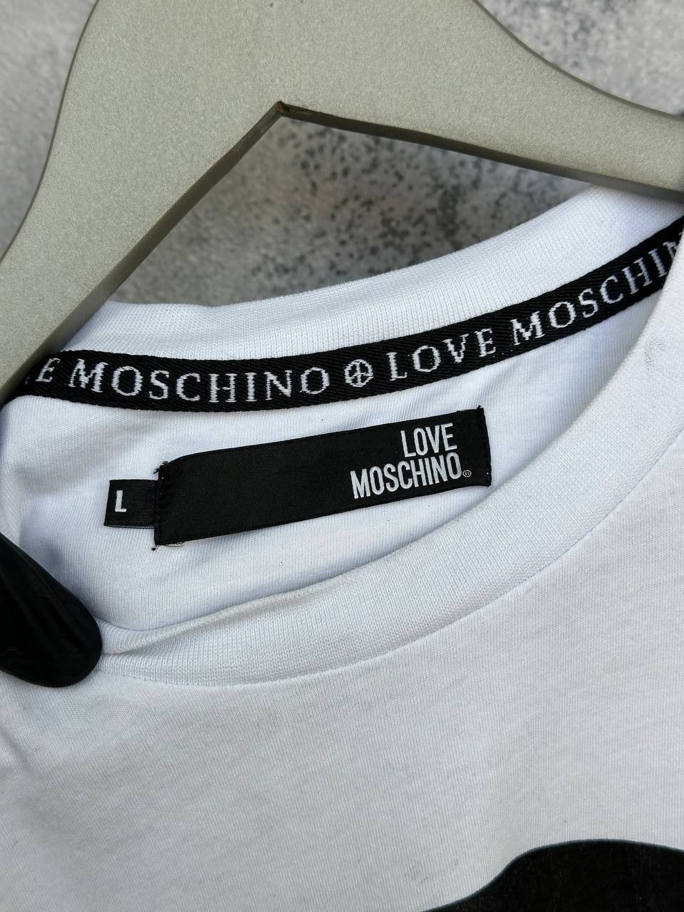 Moschino Love Moschino Big Peace Logo T-Shirt SS Crew Neck Tee Size US L / EU 52-54 / 3 - 10 Thumbnail