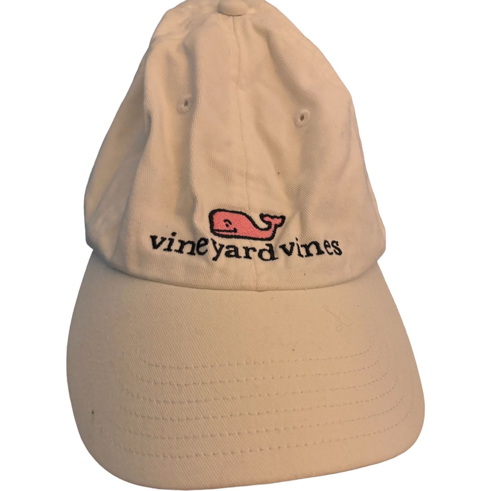 Vineyard Vines Vineyard Vines Cap Strap Back White Pink Whale logo Size ONE SIZE - 1 Thumbnail