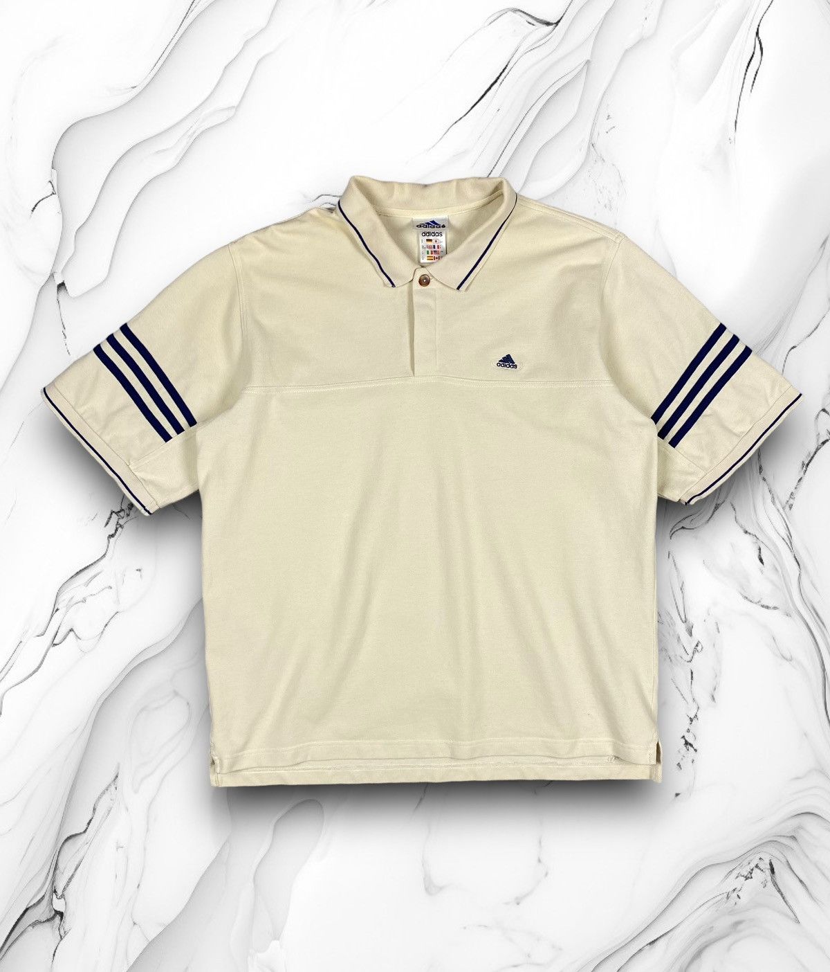 Adidas Vintage Adidas Streetwear Polo Shirt Size US L / EU 52-54 / 3 - 1 Thumbnail