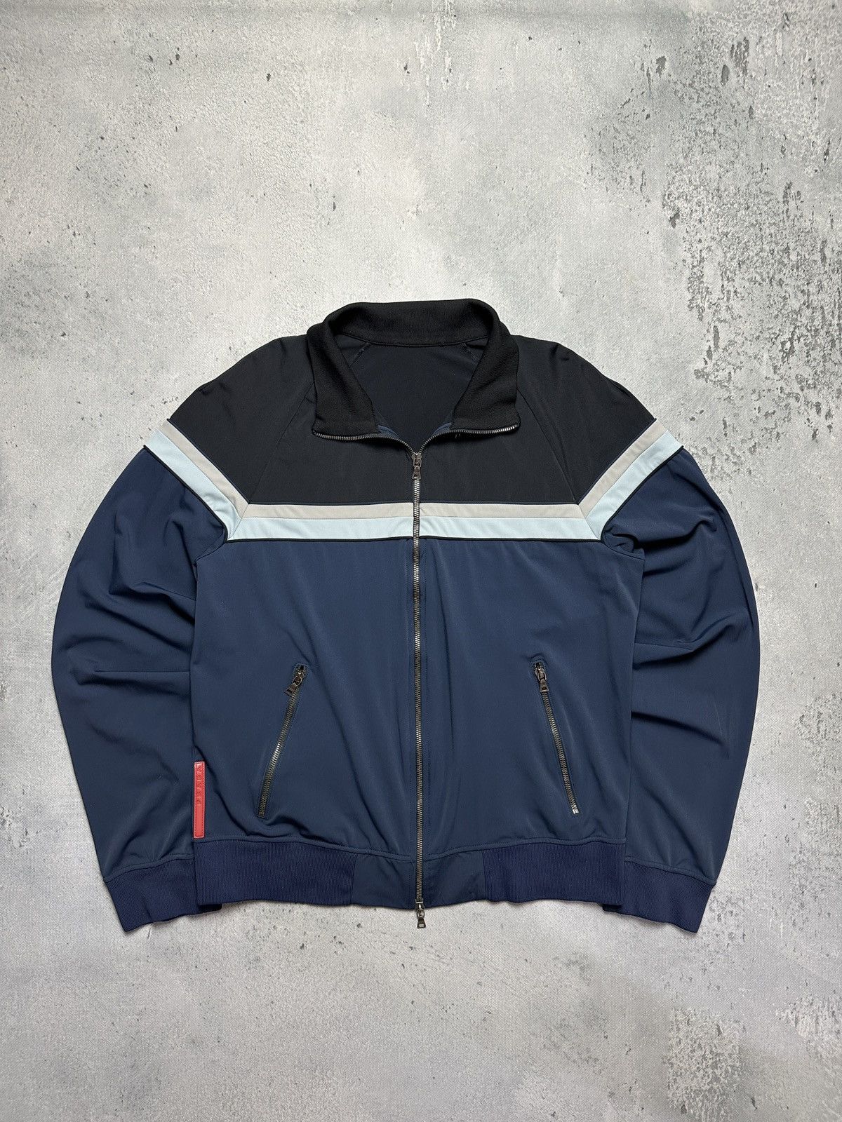 Prada Prada Vintage Olympic Track Zipper Striped Jacket Red Tab Size US M / EU 48-50 / 2 - 9 Thumbnail