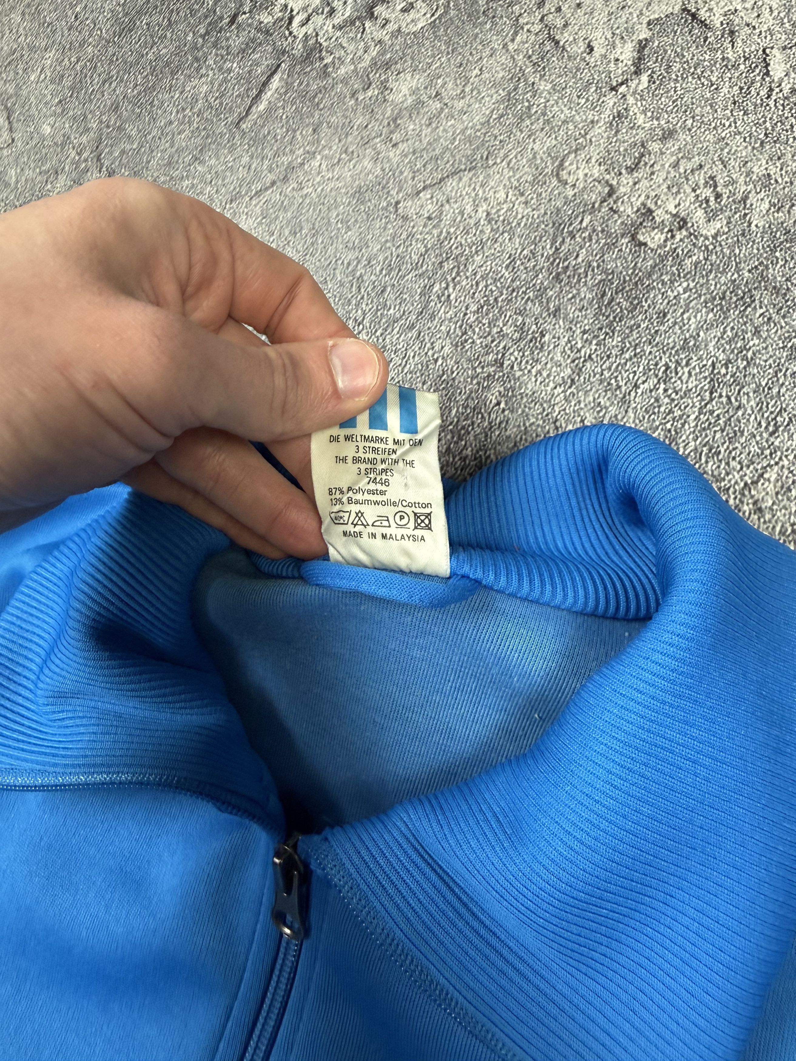 Adidas Vintage 80s Adidas Blue Track Jacket Retro Sportwear Size US L / EU 52-54 / 3 - 4 Thumbnail