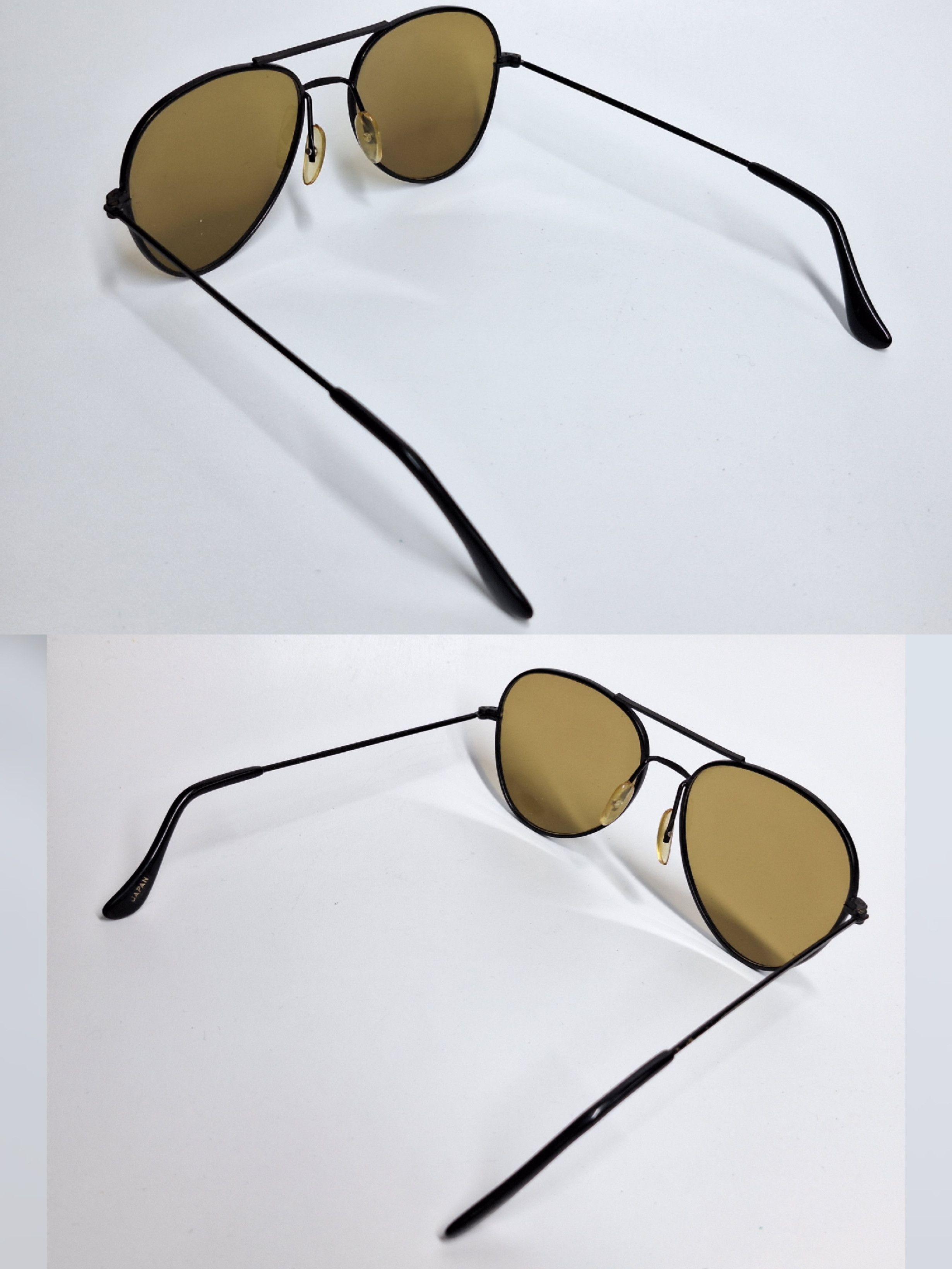 Other 90s Japan Vintage Black Aviator Double Bridge Sunglasses Size ONE SIZE - 7 Thumbnail