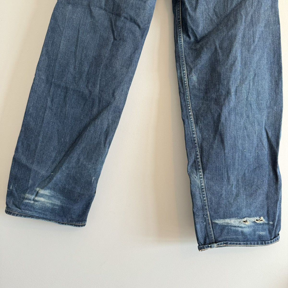 Bape OG BAPEXCLUSIVE Painted Logo Denim Jeans Size US 34 / EU 50 - 6 Thumbnail