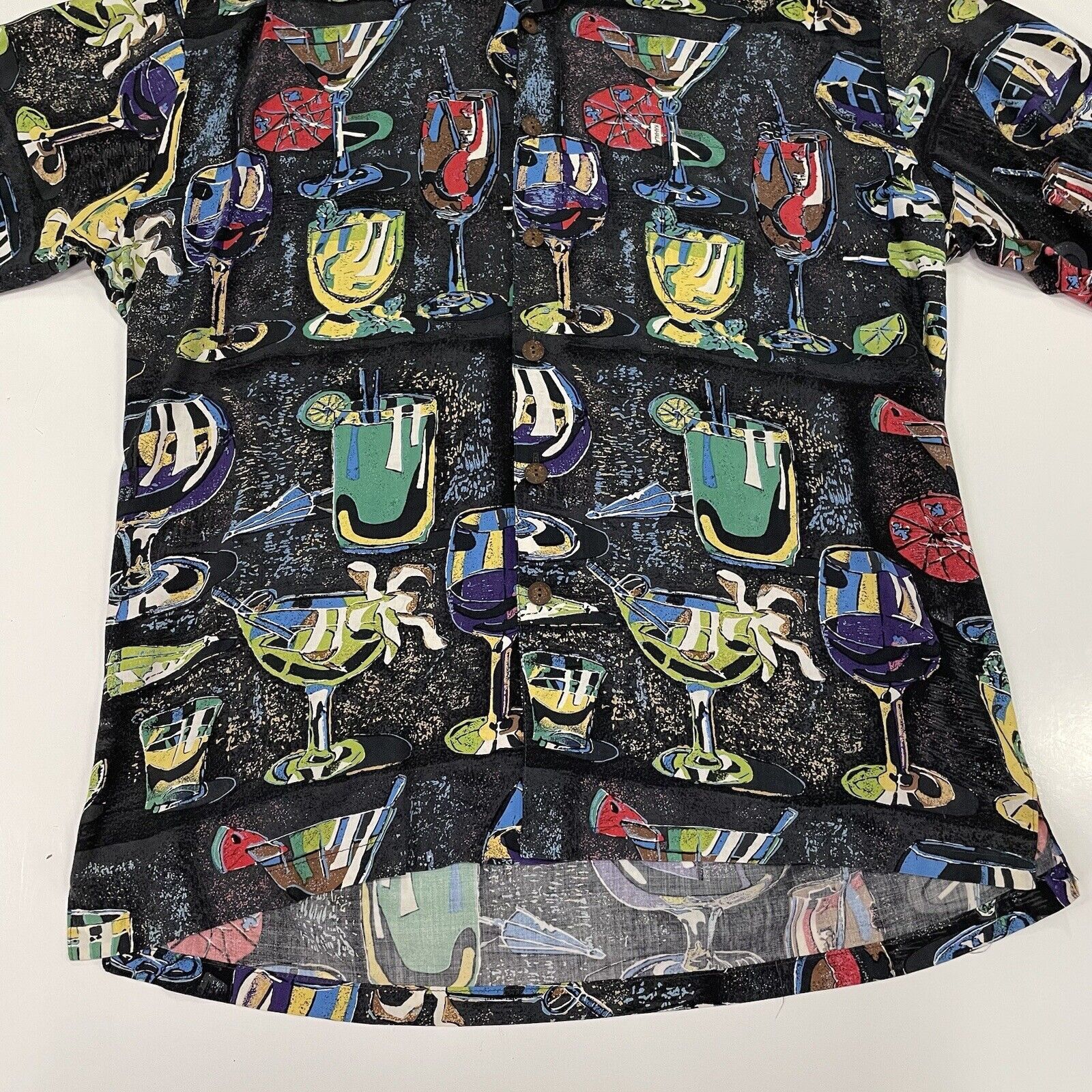 Duke Kahanamoku Kahala Avi Men’s Shirt Black Cocktail Bar Drinks Hawaiian M Size US M / EU 48-50 / 2 - 2 Thumbnail