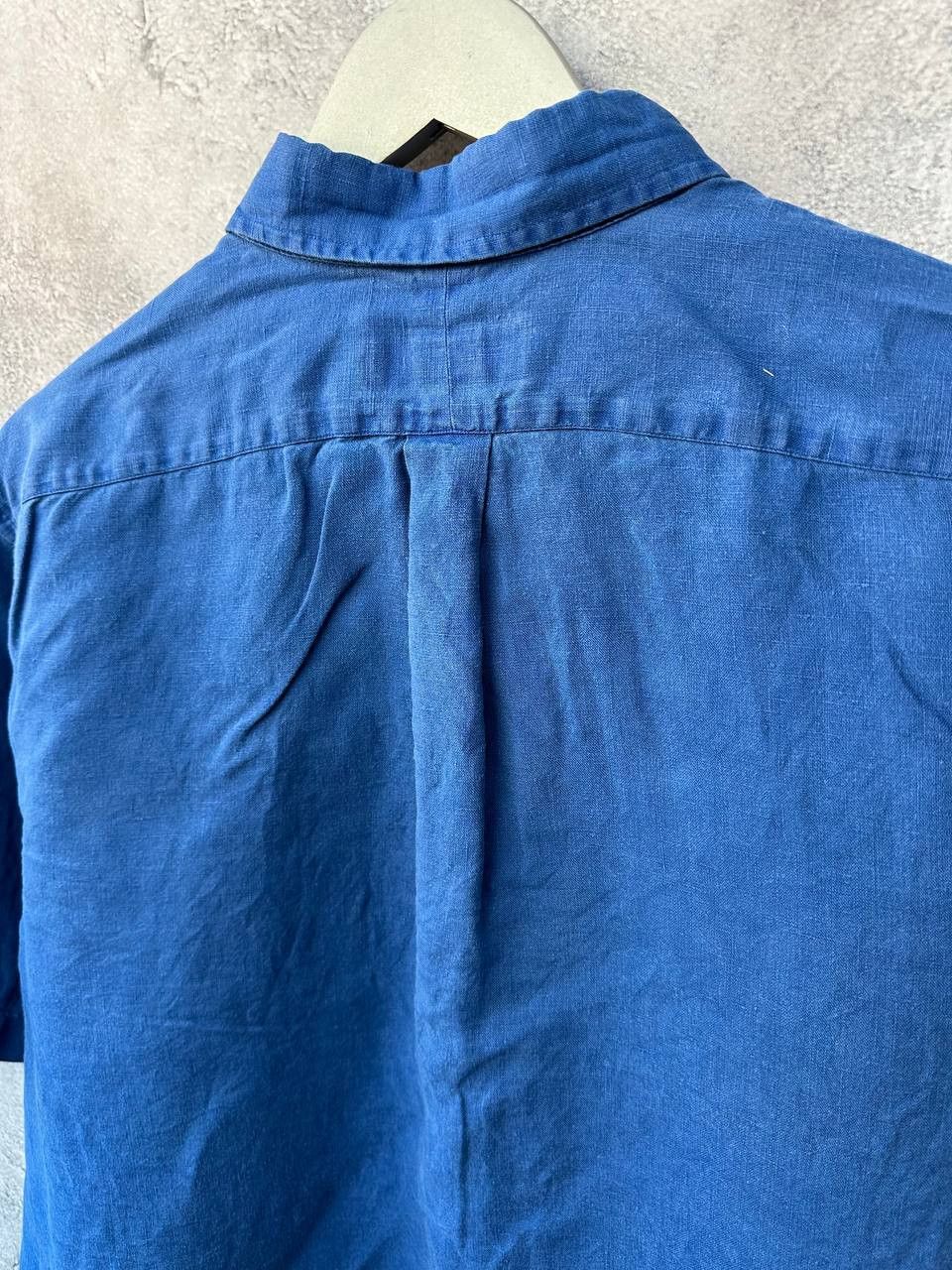Old Navy × Ralph Lauren Ralph Lauren 100% Linen Short Sleeve Button Up Shirt Size US XL / EU 56 / 4 - 4 Thumbnail