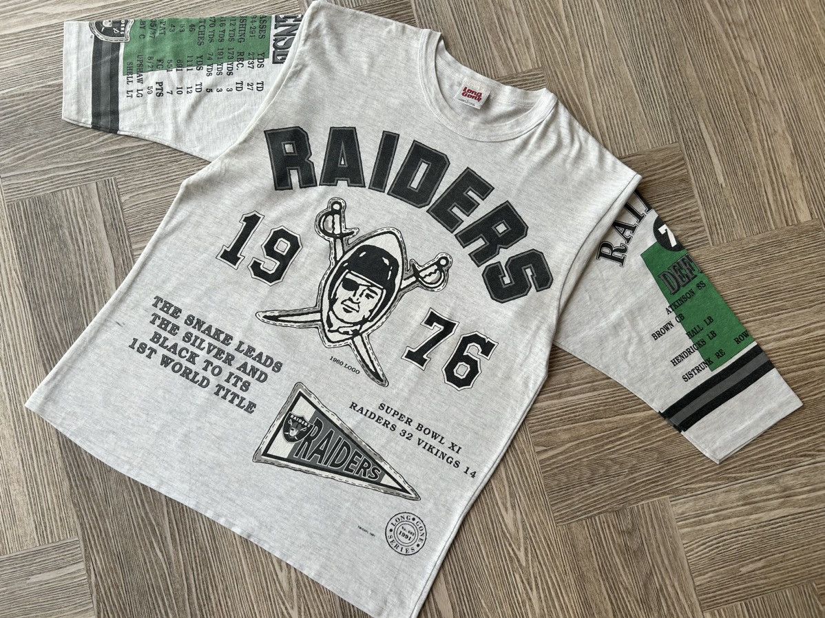 NFL × Vintage Vintage Oakland Raiders “1976 World Champ” by LONG GONE USA Size US L / EU 52-54 / 3 - 1 Thumbnail
