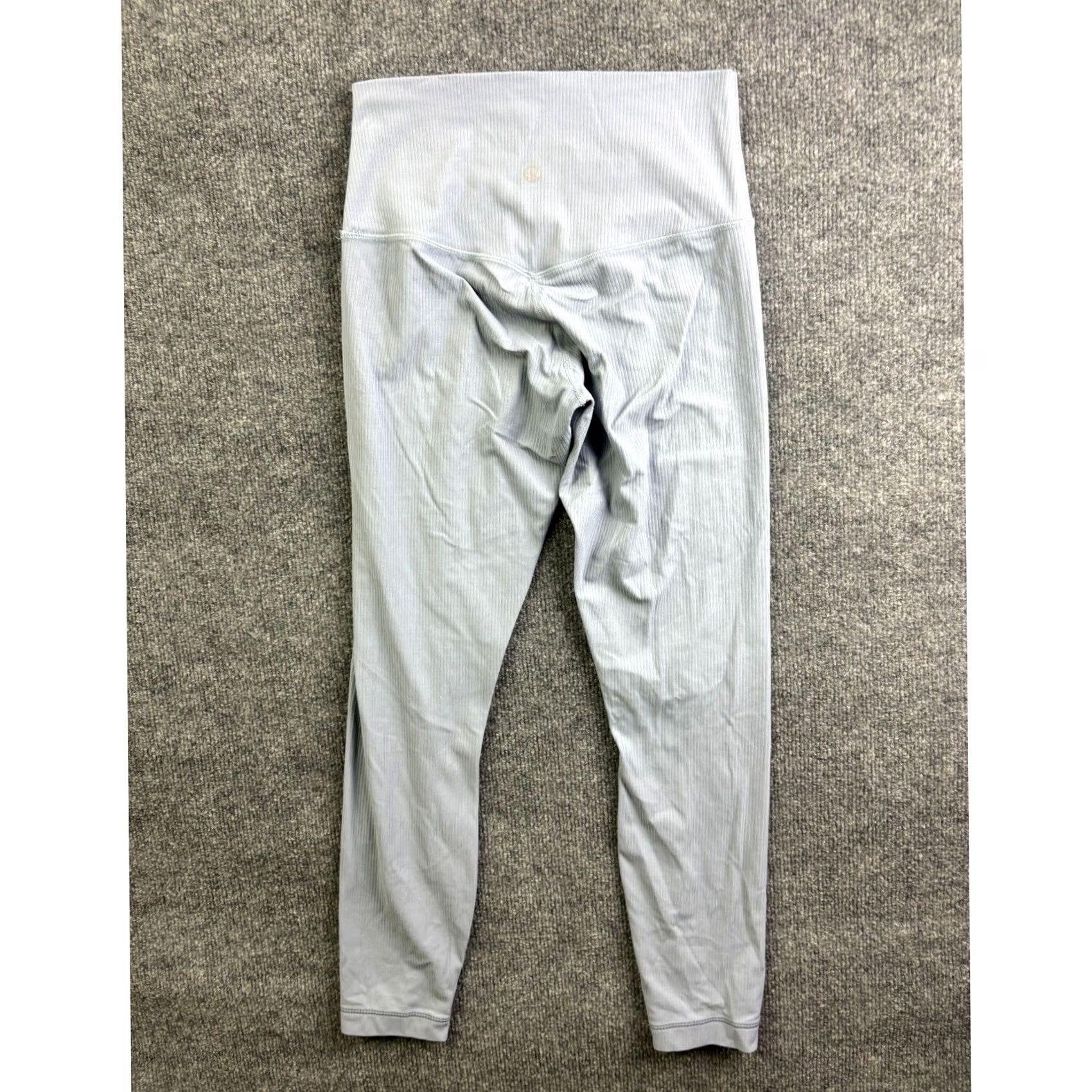 Lululemon Lululemon Ribbed High Rise Leggings Womens 6 Blue Grey Yoga Athletic 7/8 Pant Size 28" / US 6 / IT 42 - 5 Thumbnail
