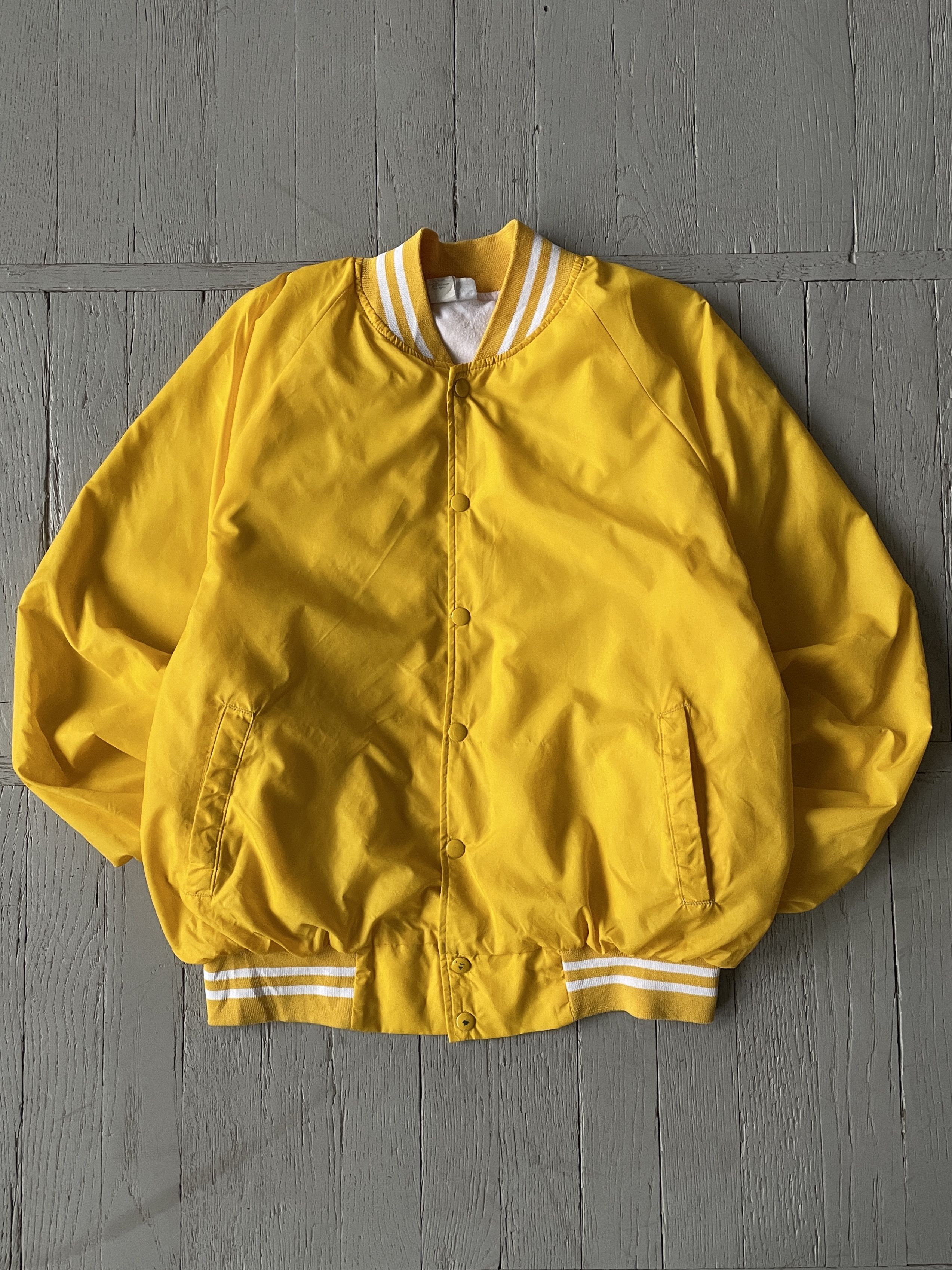 Vintage IOWA Nylon Varsity Bomber Jacket