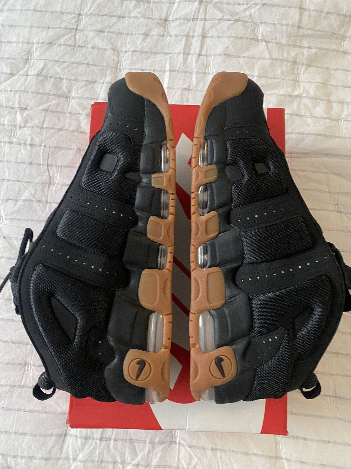 Nike Nike Air More Uptempo Low Black Sz13 Brand New Size US 13 / EU 46 - 9 Thumbnail