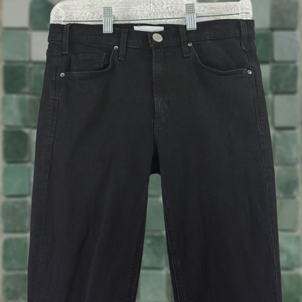 Denime McGuire Bohemia Crop Flare Jeans Womens Size 29 Black Denim Mid Rise Casual Fit Denim Jeans Womens 29 Black McGuire Bohemia Crop Flare Jeans Womens Size 29" - 1 Thumbnail