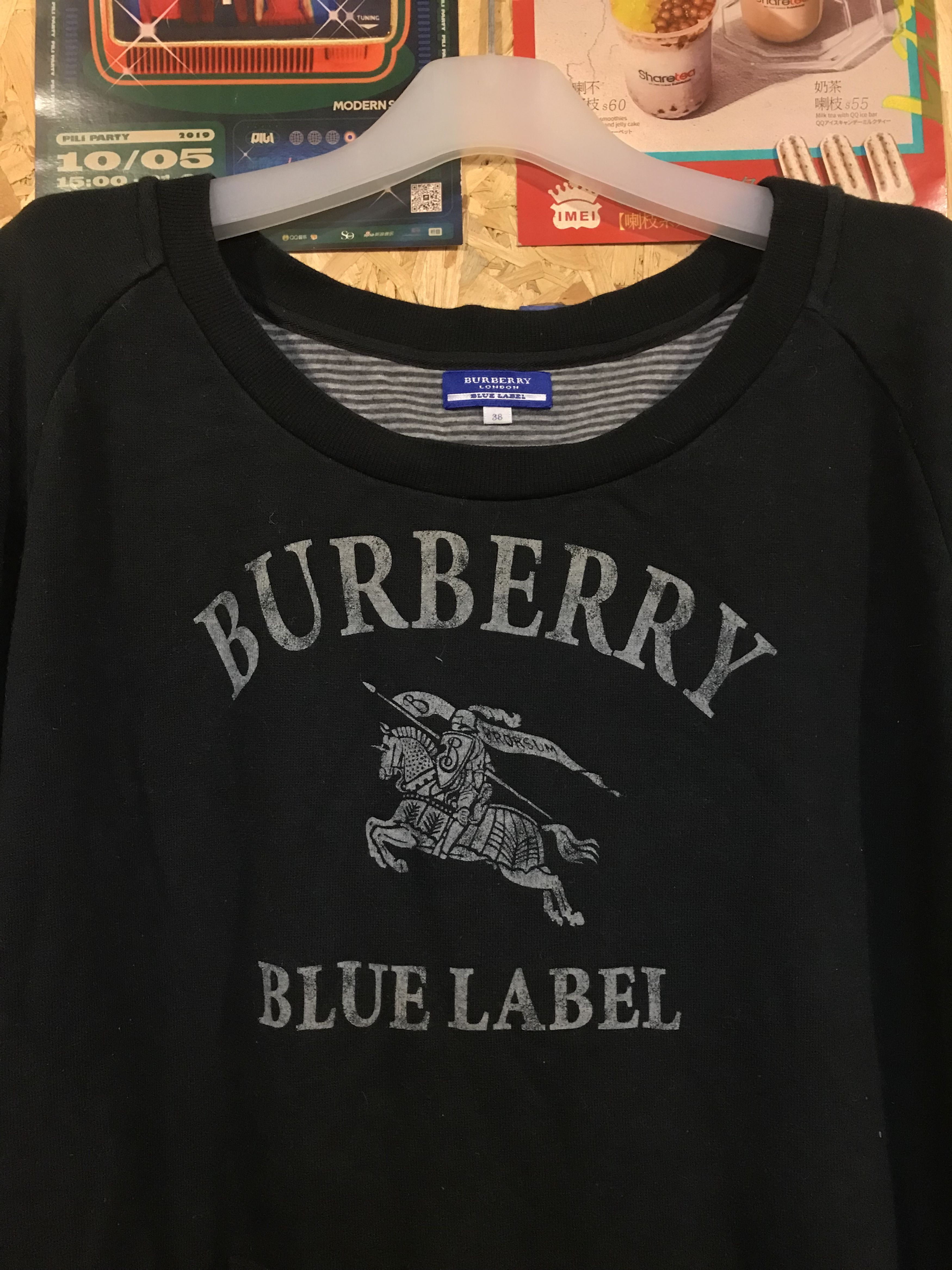 Burberry Burberry Blue Label Trainer Sweat M Big Logo Size L / US 10 / IT 46 - 2 Thumbnail