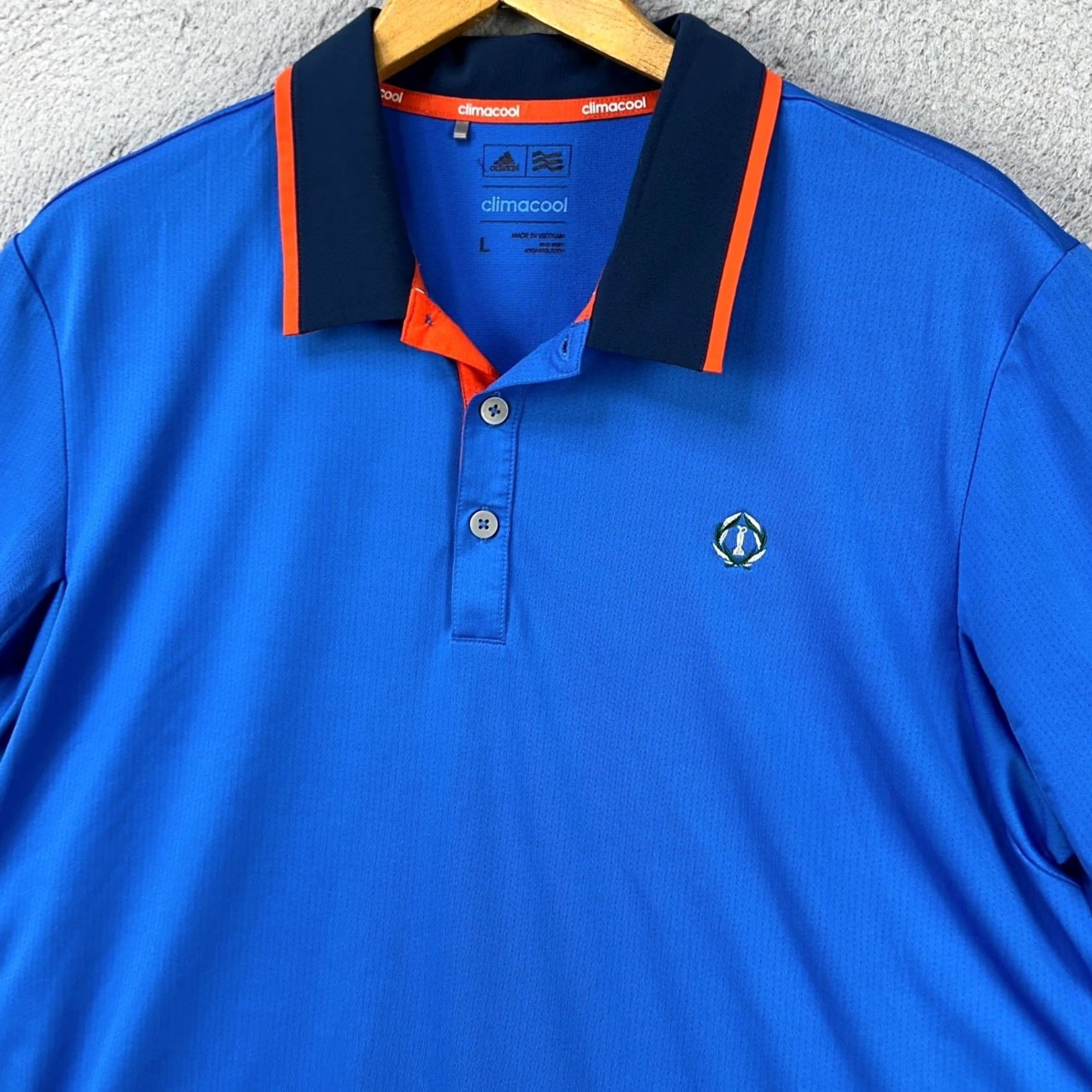 Adidas Adidas Climacool Shirt Polo Mens Large Blue The Memorial Tournament Golf Rugby Shirt Short Sleeve Polo Mens Blue Climacool Size US L / EU 52-54 / 3 - 2 Thumbnail