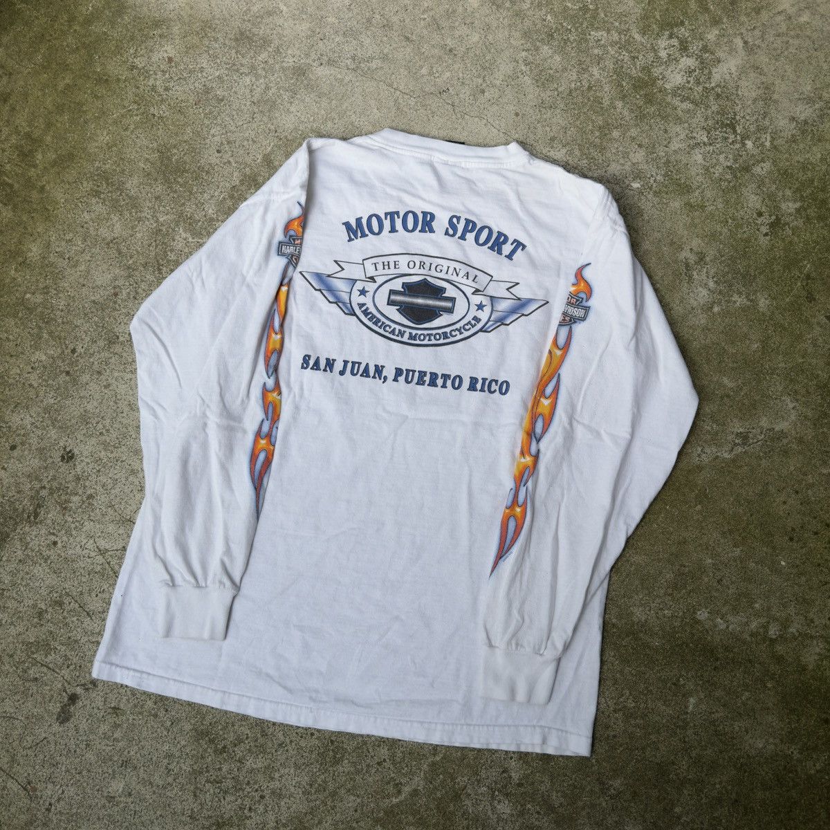 Harley Davidson Harley Thrashed Faded Shirt ERD Grunge Chrome Biker WCC Size US L / EU 52-54 / 3 - 8 Thumbnail
