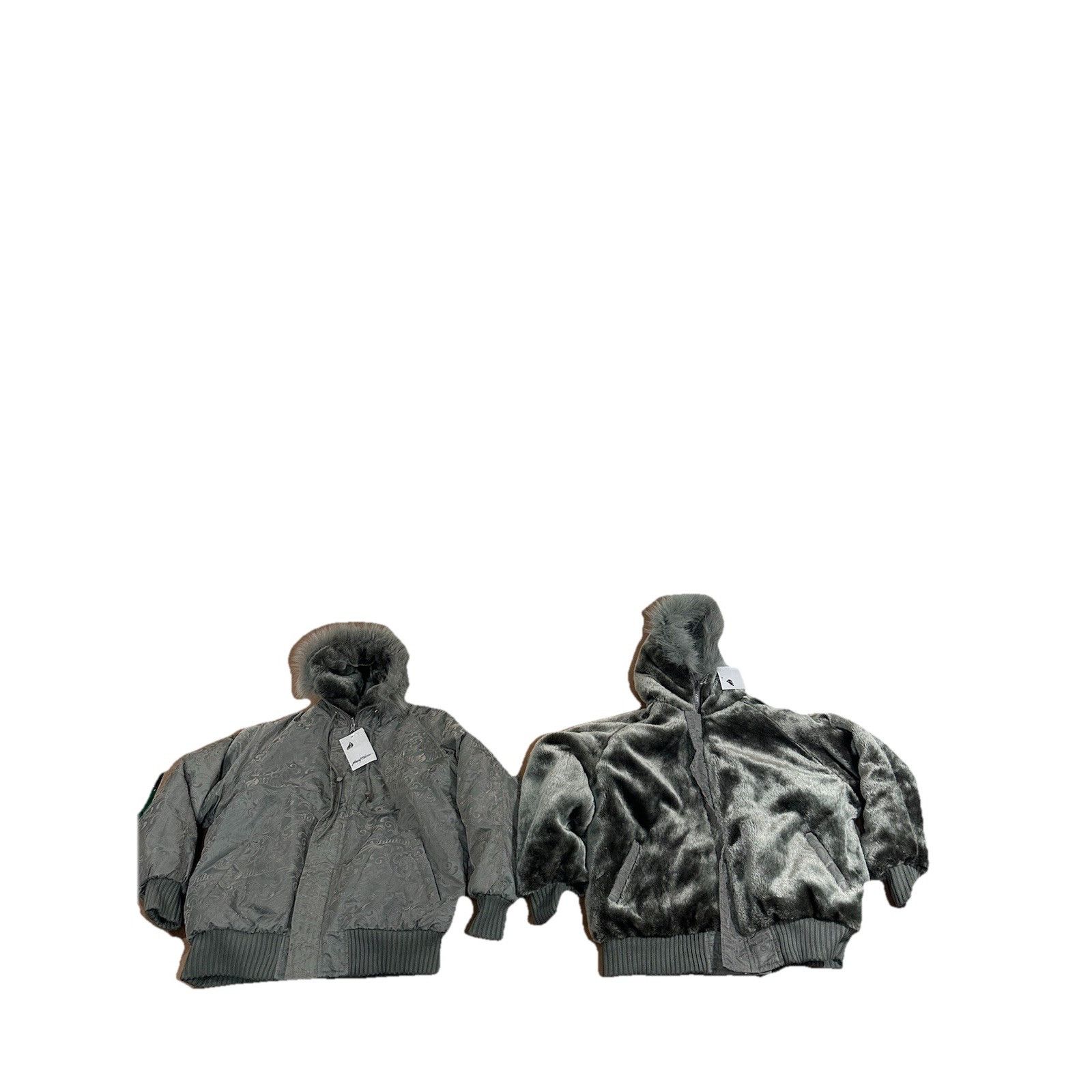 Vintage Vintage Johnny Blaze Reversible Faux Fur Jacket Coat Y2K 90s Size US L / EU 52-54 / 3 - 7 Thumbnail
