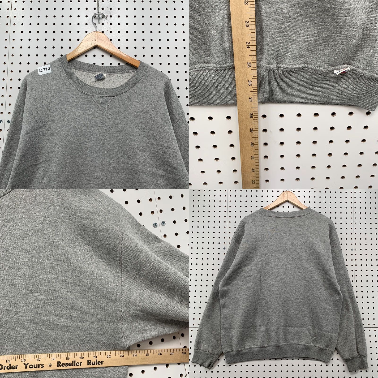 Russell Athletic VINTAGE Russell Athletic Sweatshirt Gray Large 90s Crewneck Pullover Men Size US L / EU 52-54 / 3 - 9 Thumbnail