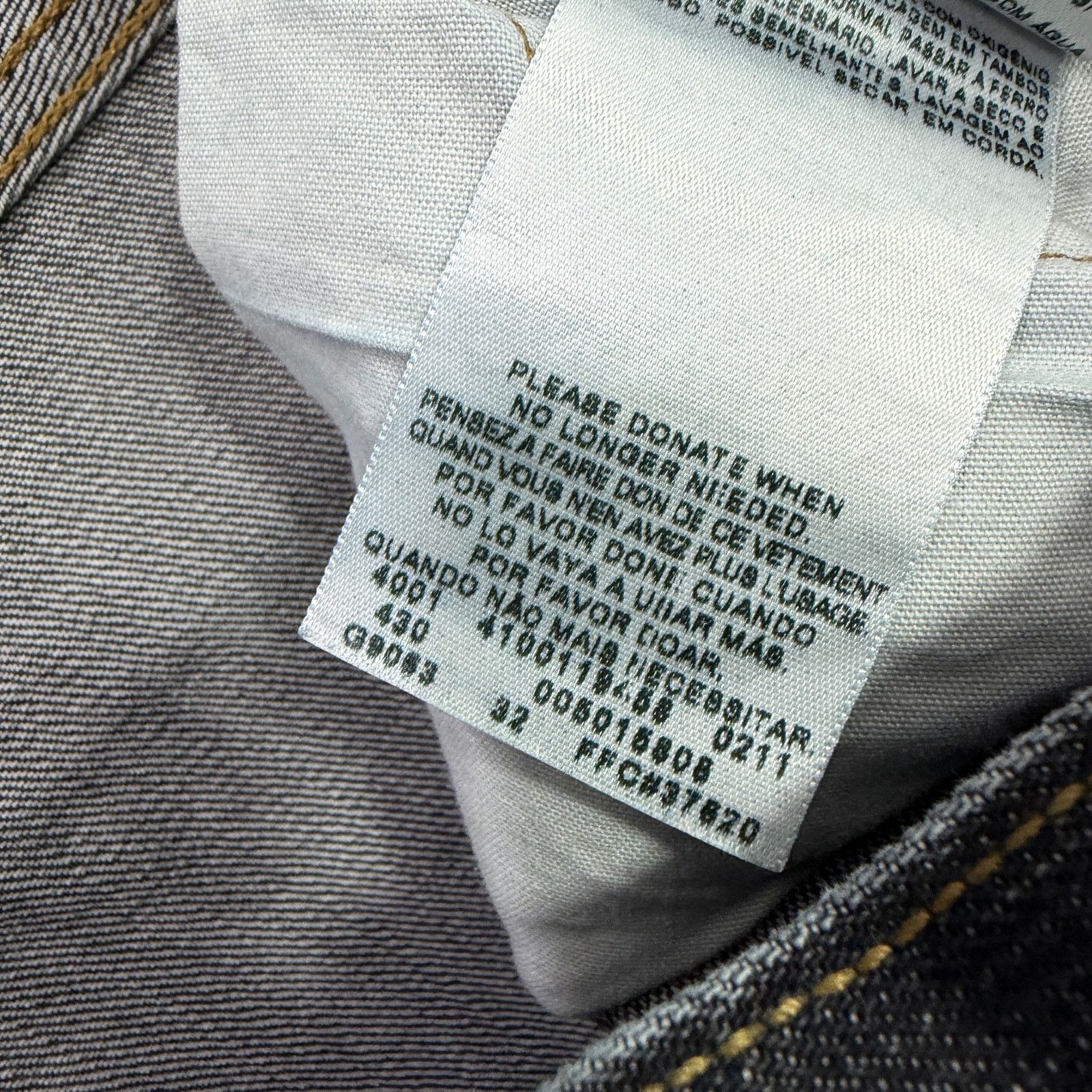Levi's Vintage Levis 501xx Jeans Men's 40x32 Black Faded Denim Size US 40 / EU 56 - 4 Thumbnail