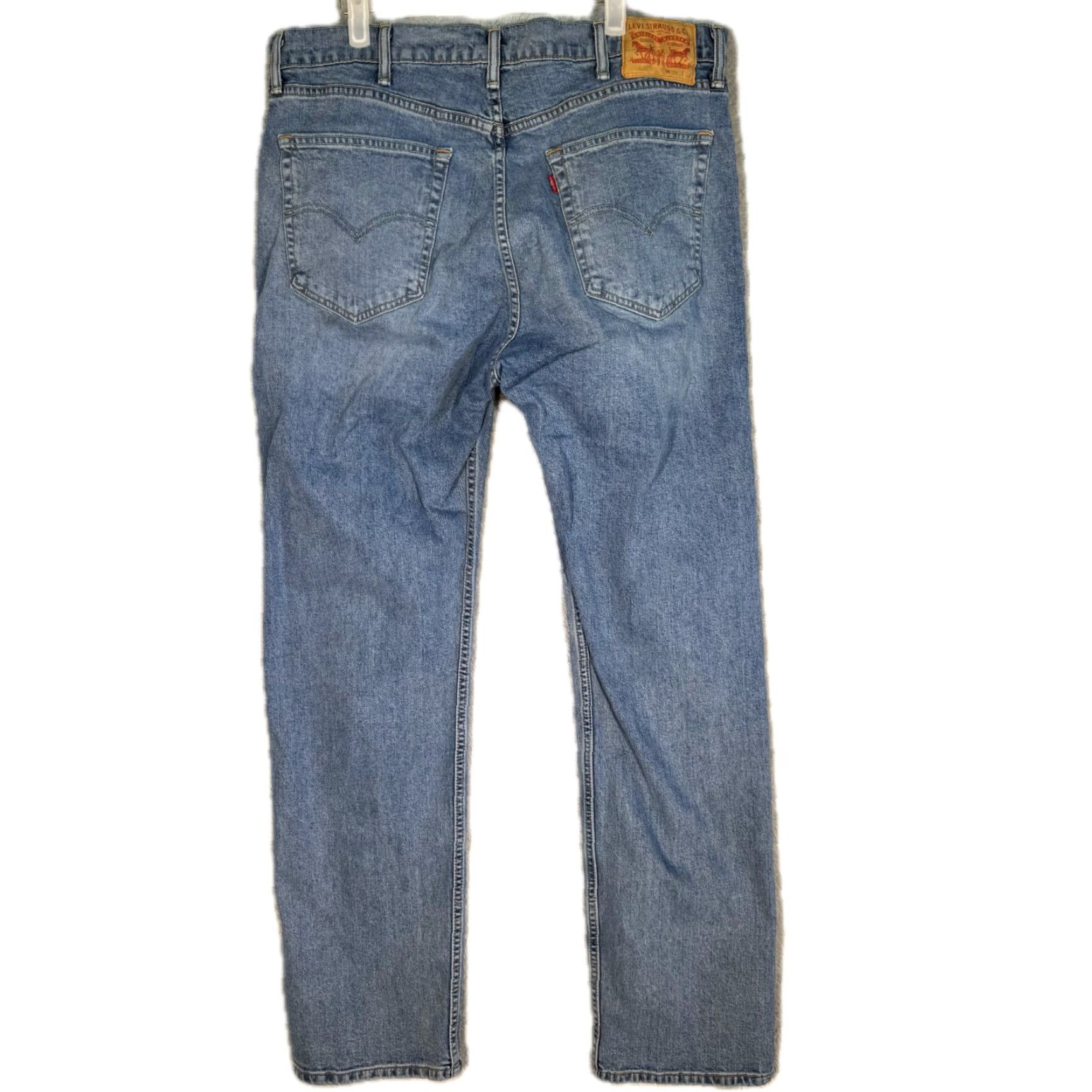 Levi's Levi’s 505 Jeans Men’s 38x34 Blue Denim Stretch Mid-Rise Straight Leg Vintage No Size US 38 / EU 54 - 2 Thumbnail