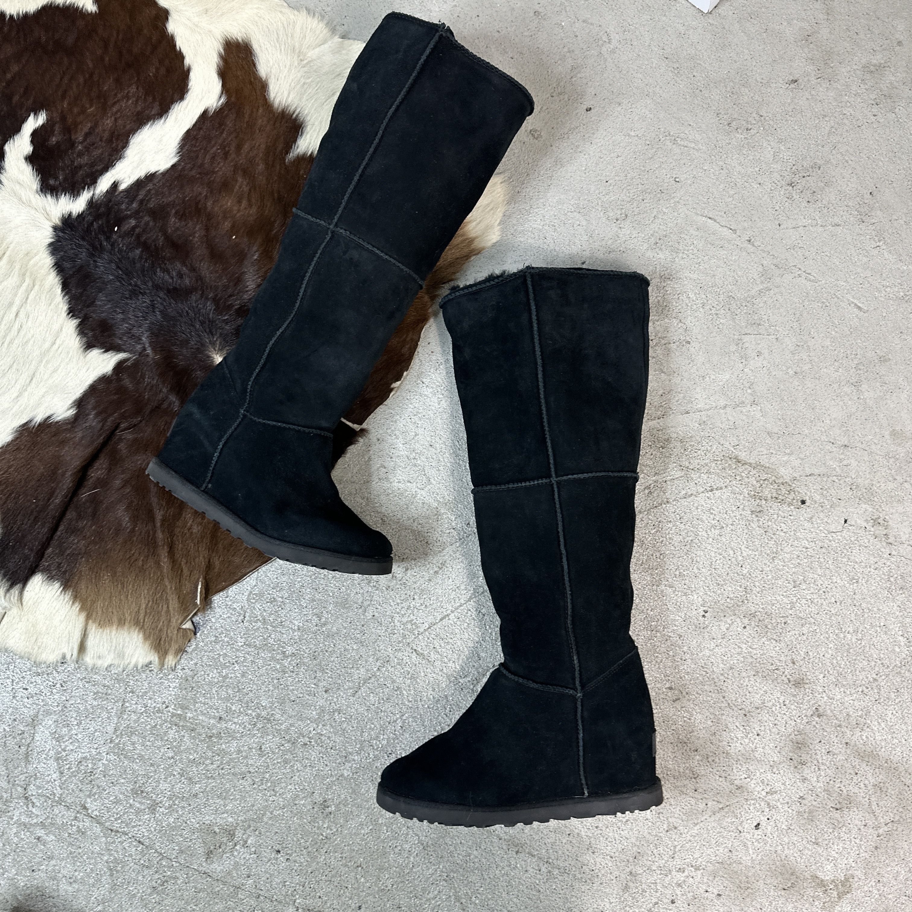 Vintage UGG Platform Wedge Boots Size US 7 / IT 37 - 6 Thumbnail