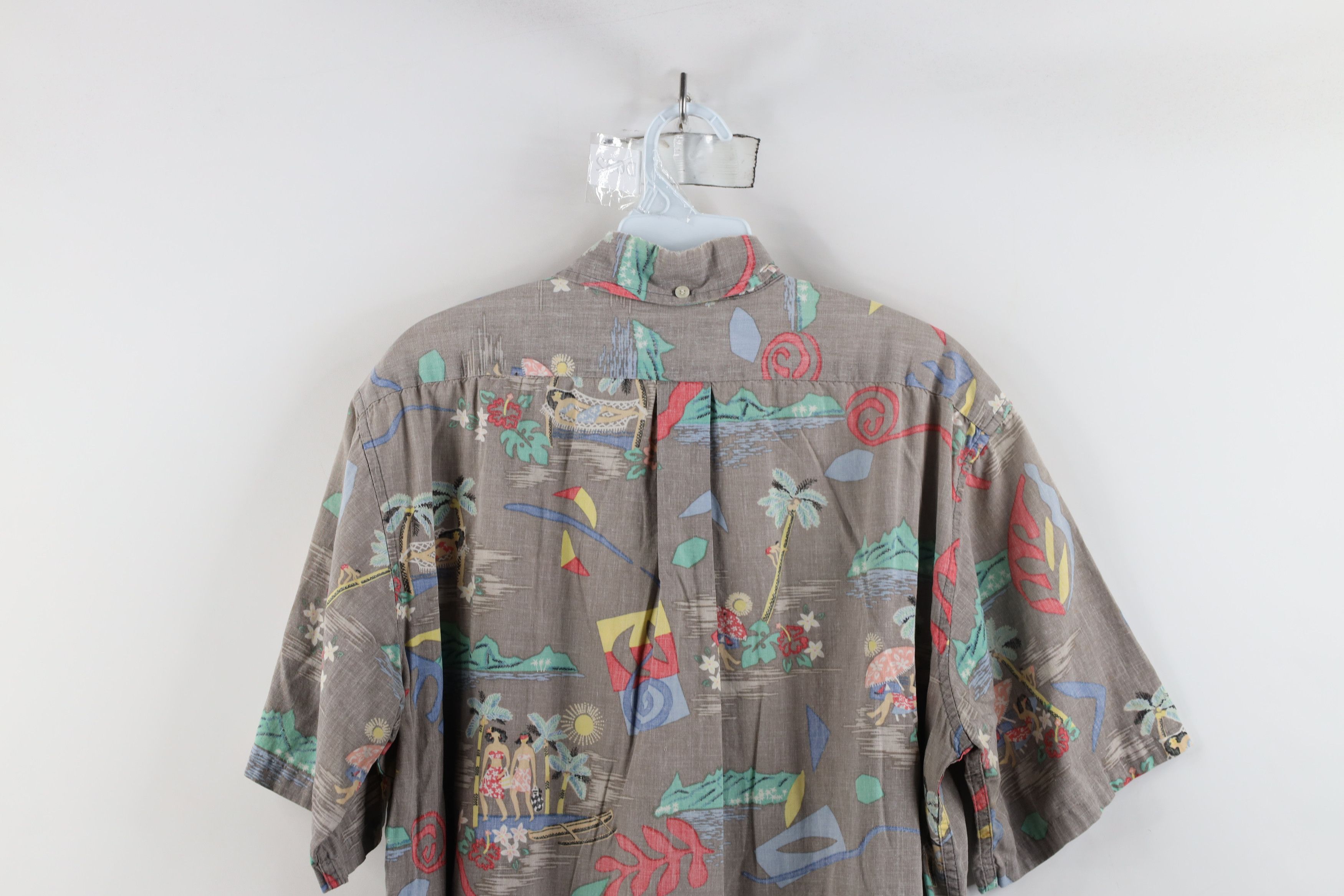 Reyn Spooner × Vintage Vintage 90s Reyn Spooner Print Hawaiian Button Shirt USA Size US L / EU 52-54 / 3 - 13 Thumbnail
