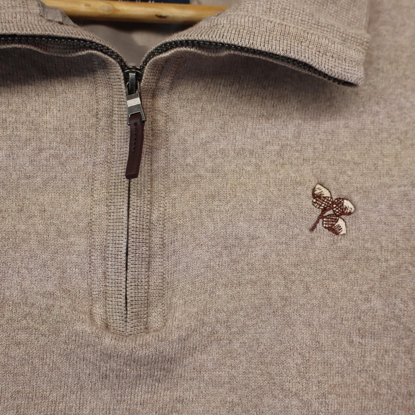 Other Merino Wool 1/4 Zip Sweater 2XL Granola Fairway & Greene Size US XXL / EU 58 / 5 - 6 Thumbnail