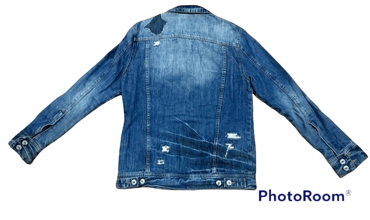 JACKROSE Jackrose Distressed Patchwork Denim Zipper Jacket Size US M / EU 48-50 / 2 - 2 Thumbnail