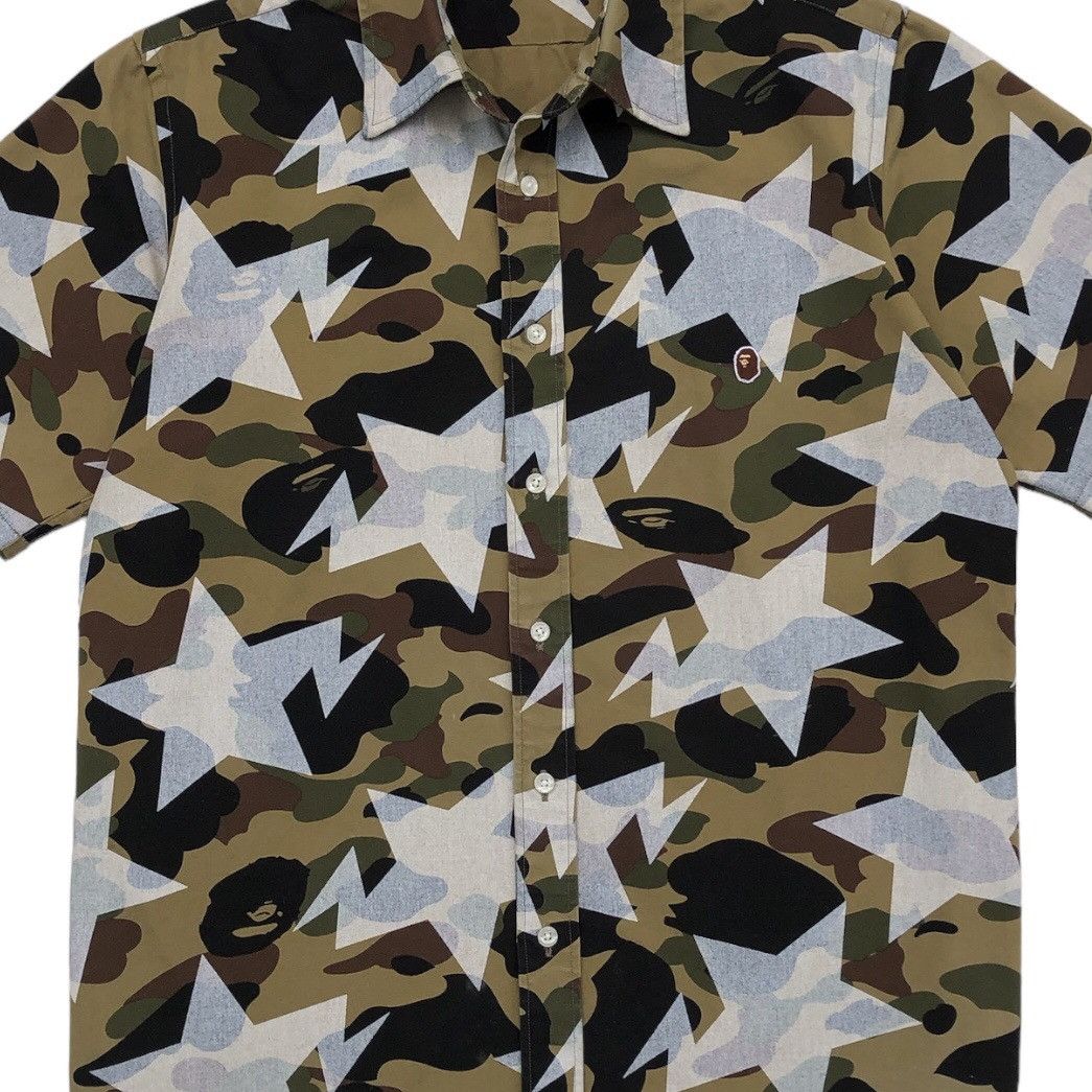 Bape OG BAPE STA 1st Camo Green Short Sleeve Size US L / EU 52-54 / 3 - 2 Thumbnail
