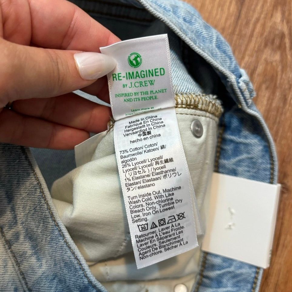 J.Crew NWT J.Crew 9” Demi Boot Crop Jeans In Ashland Wash Size 29 Size 29" - 5 Thumbnail