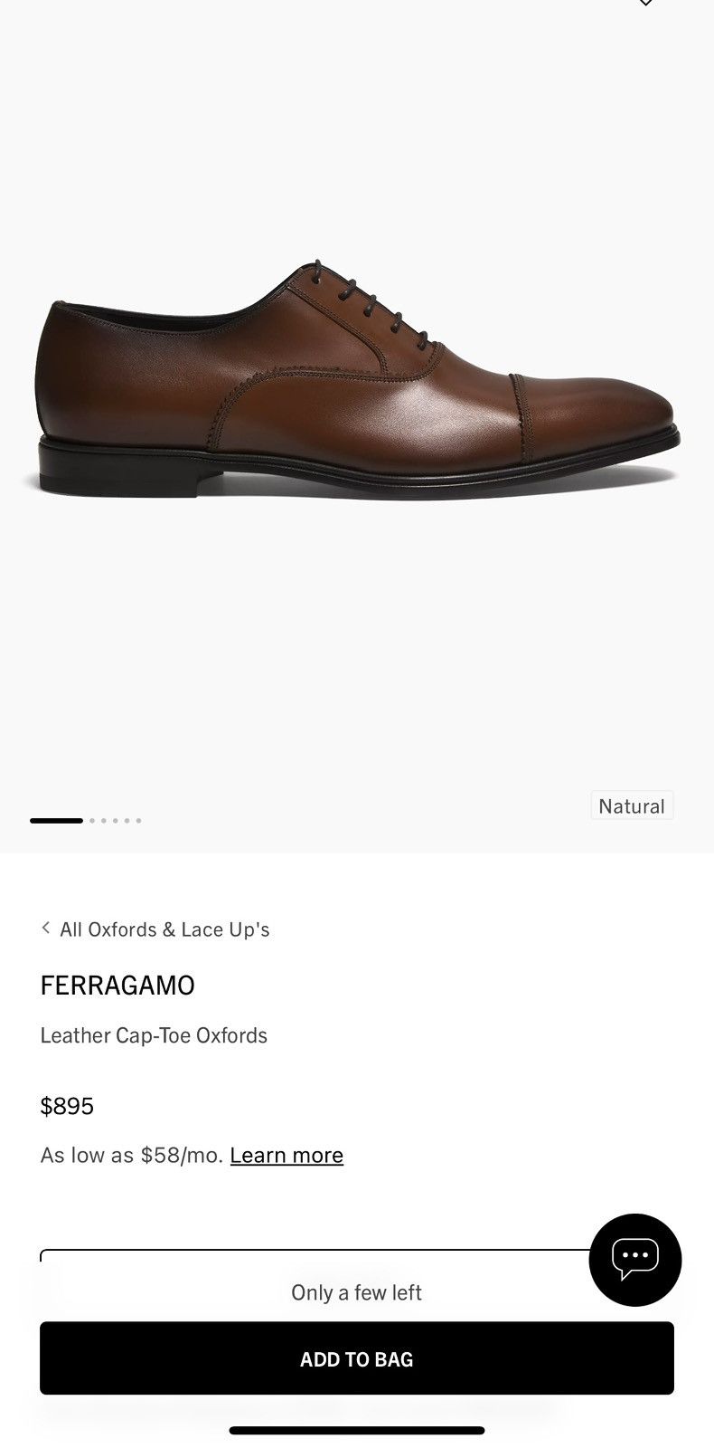 Salvatore Ferragamo Salvatore Ferragamo Luce (Auburn Calf) Oxford sz. 8.5D Size US 8.5 / EU 41-42 - 8 Thumbnail