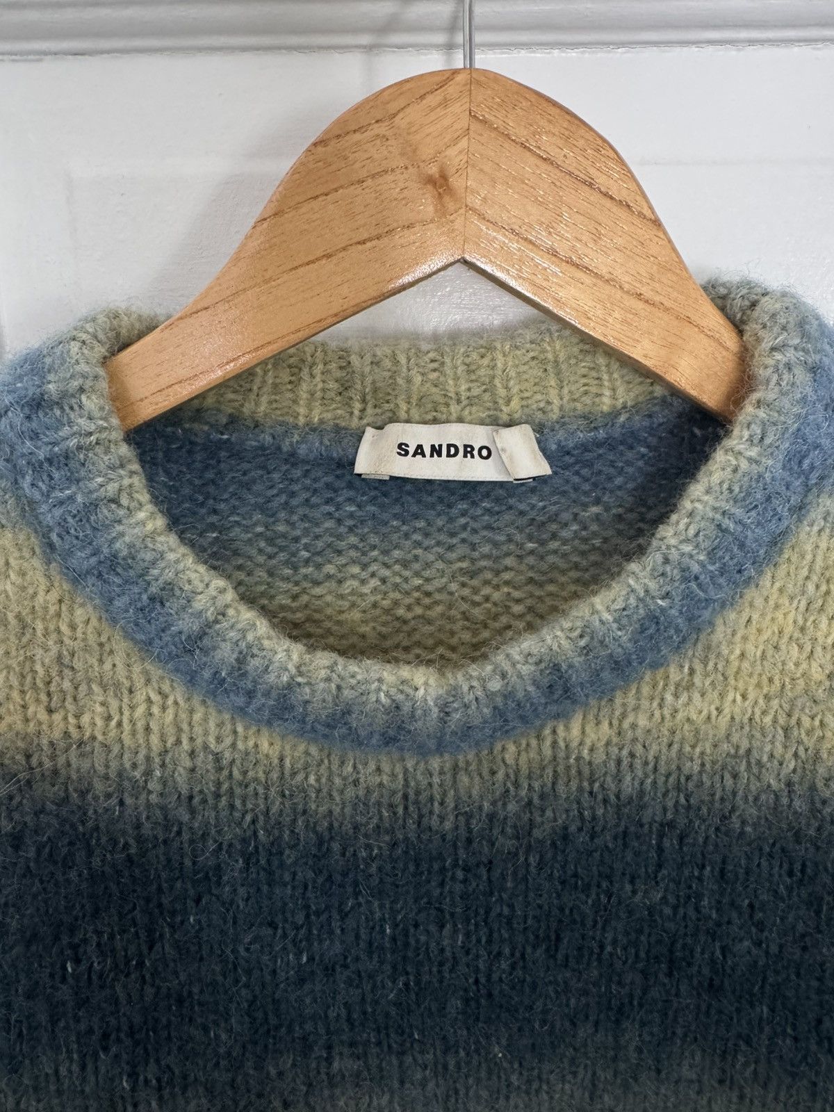 Sandro Sandro Alpaca Wool Sweater Blue Size US S / EU 44-46 / 1 - 2 Thumbnail