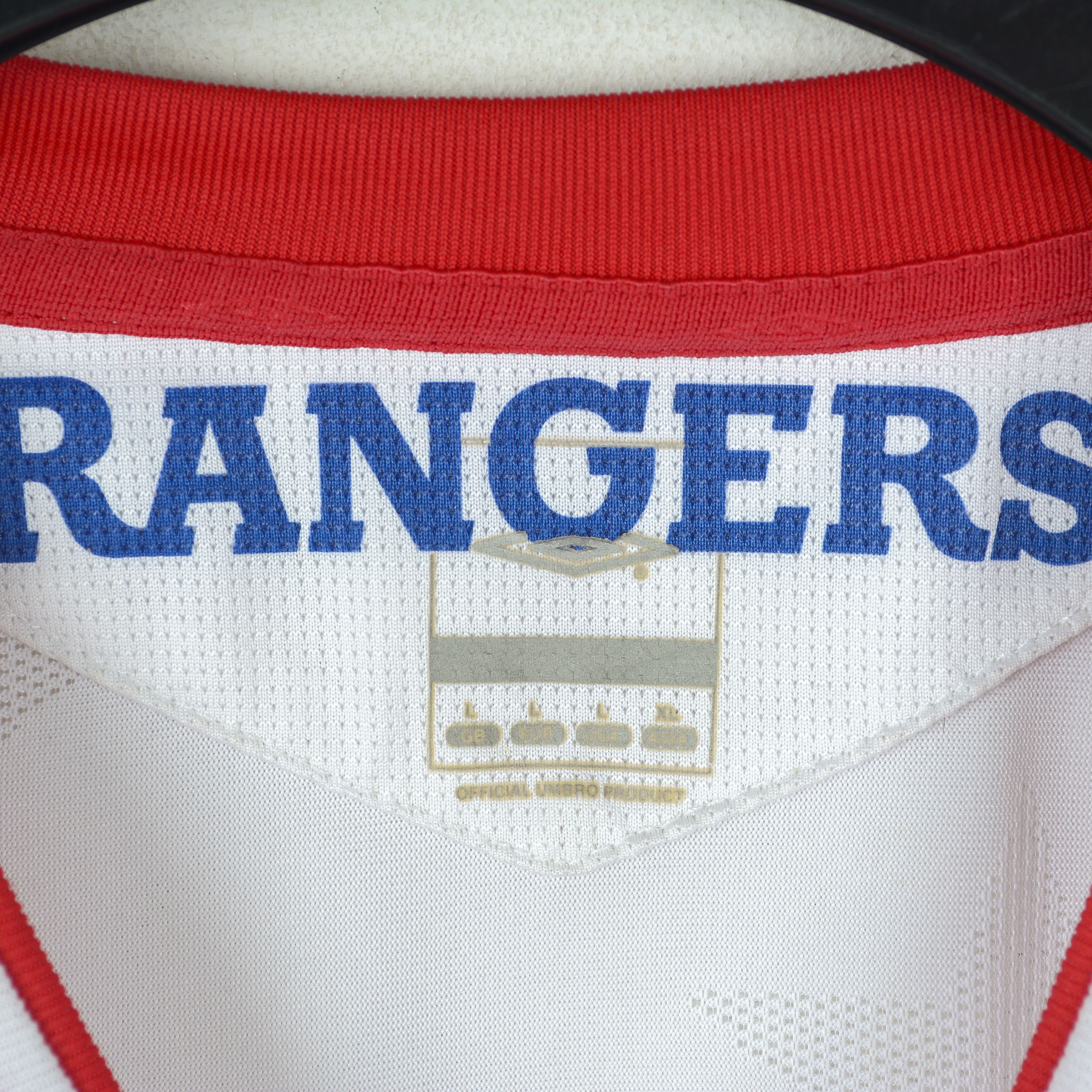 Umbro Glasgow Rangers Men L Football Away Shirt Kit 2006 2007 Top Size US L / EU 52-54 / 3 - 9 Thumbnail