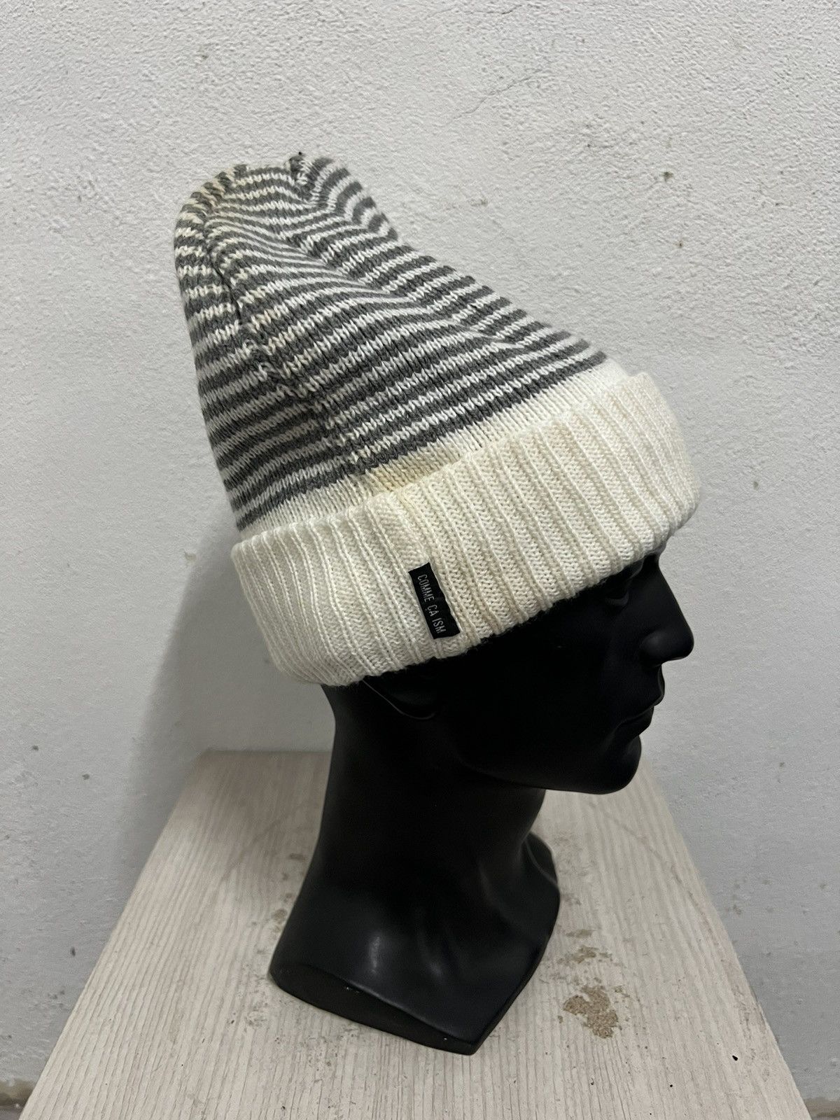 Comme Ca Ism Comme ca Ism Striped Design Beanie Hat Size ONE SIZE - 4 Thumbnail