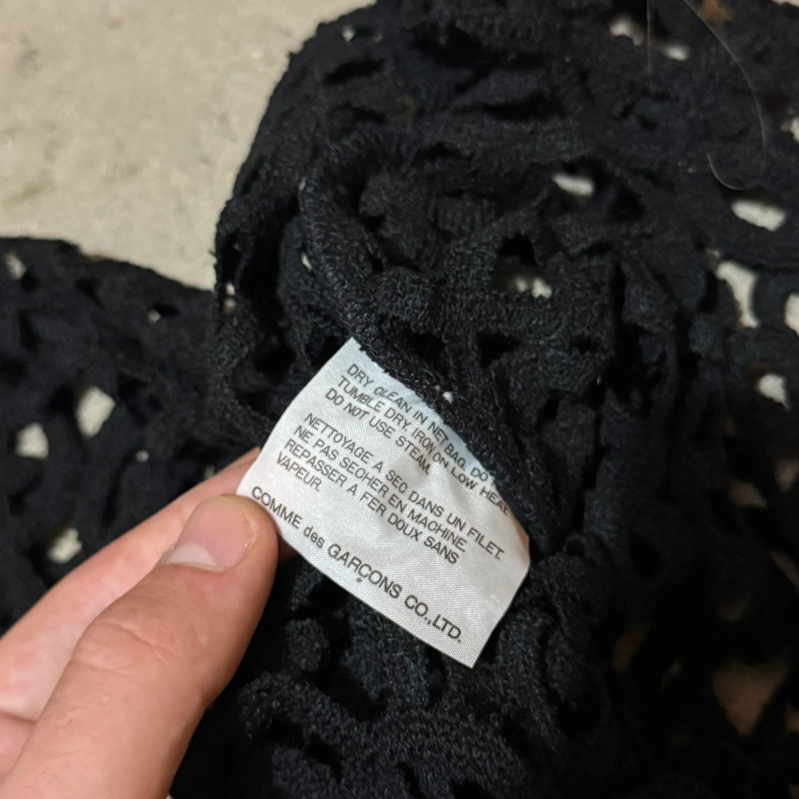 Comme des Garcons Iconic 1991 comme des garçons long sleeve macrame dress Size S / US 4 / IT 40 - 6 Thumbnail