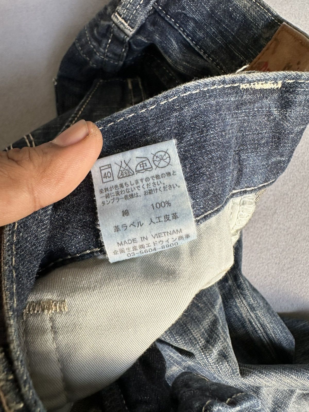 Japanese Brand FLARE Edwin Blue Trip Denim Size US 32 / EU 48 - 22 Thumbnail