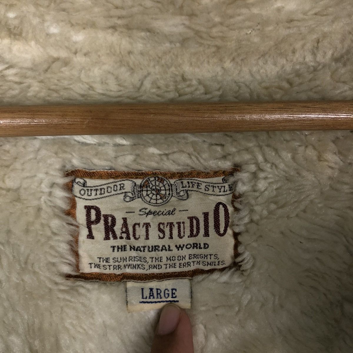 If Six Was Nine 🔥Vintage Shearling Chore Work Jacket Pract Studio Japan Size US L / EU 52-54 / 3 - 17 Thumbnail