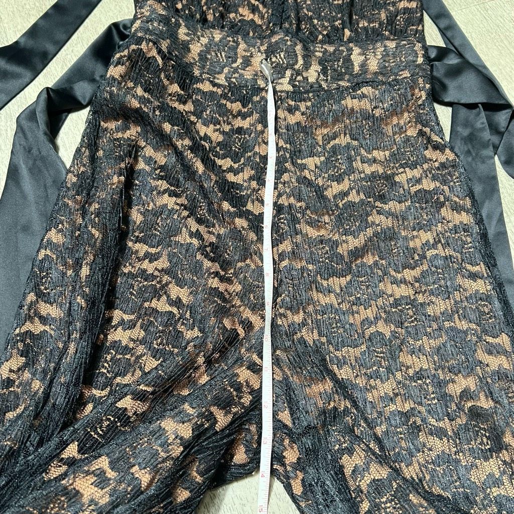 Other MAJORELLE x Revolve Salinas Black Lace Overlay Halter Jumpsu Size 26" / US 2 / IT 38 - 15 Thumbnail