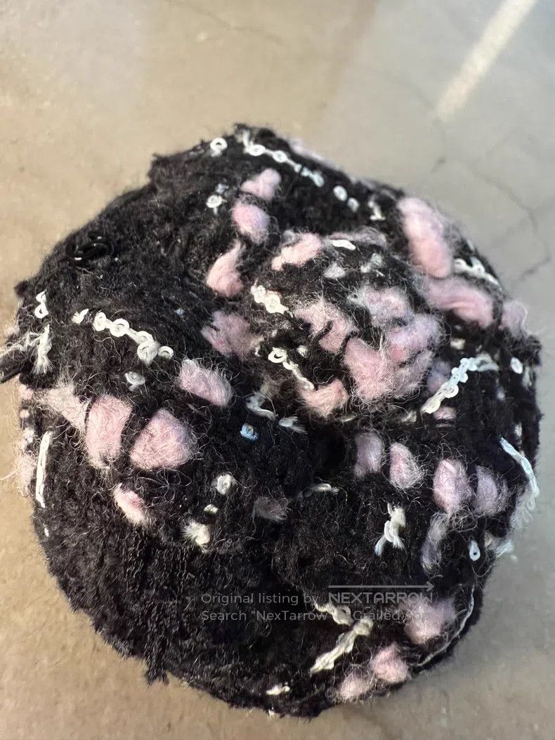 Chanel Chanel 25b pink black tweed camelia brooch Size ONE SIZE - 2 Thumbnail